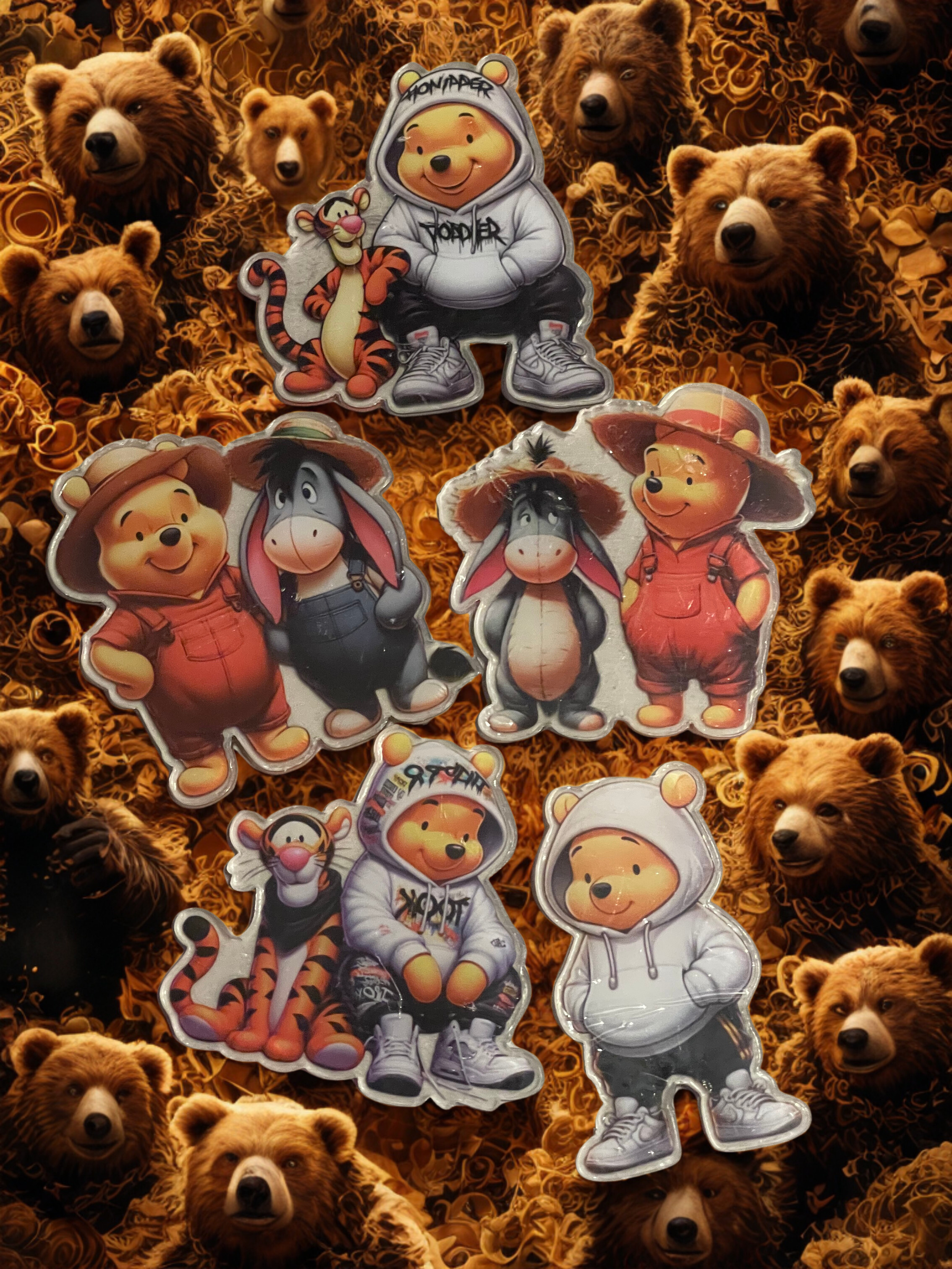 Mixed Acrylic Charms Package - DIY Craft Acrylic Charms in 2cm, 4cm & 6cm Sizes, Jewelry & Craft Supply