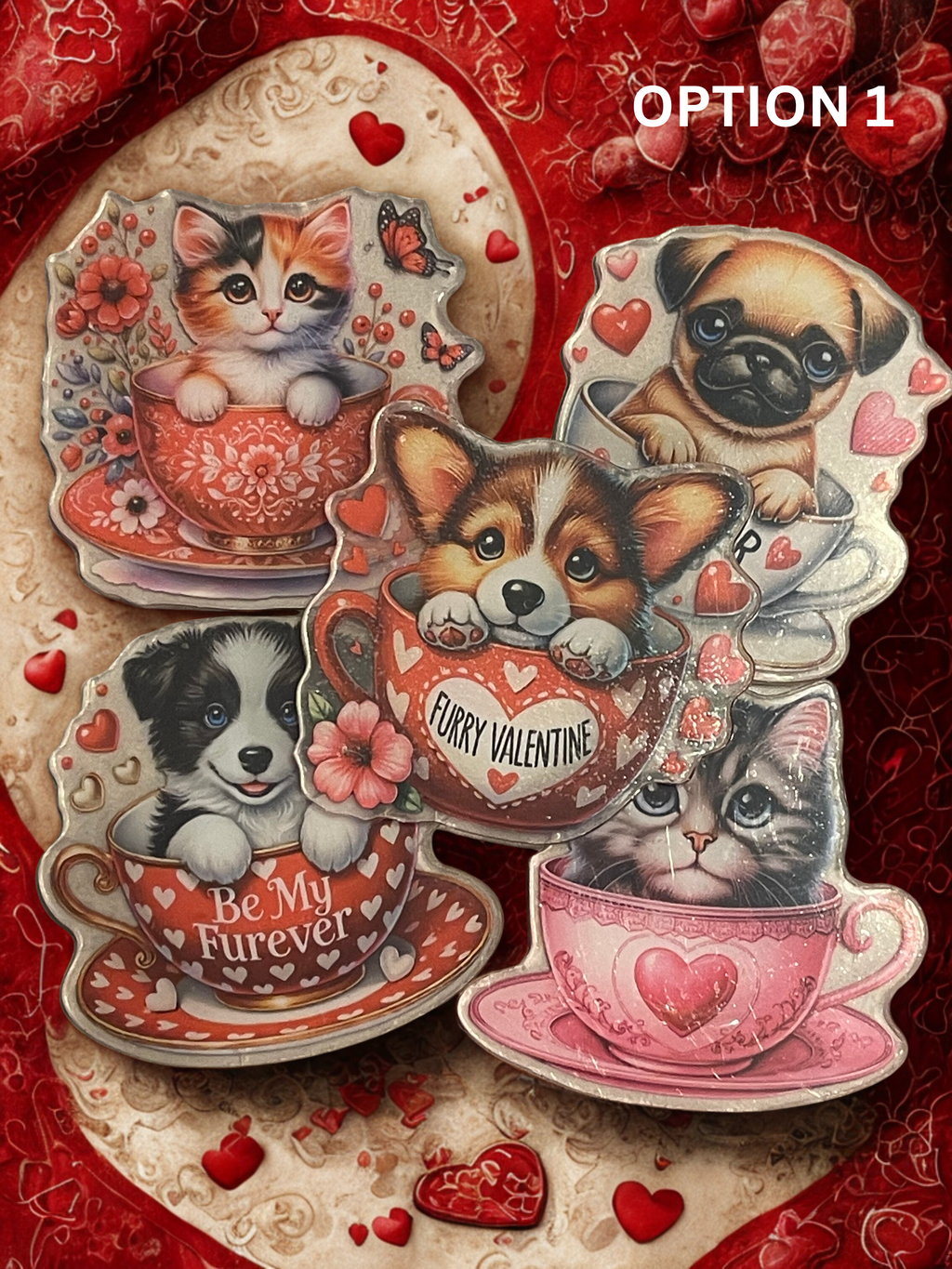 Mixed Acrylic Charms Package - DIY Craft Acrylic Charms in 2cm, 4cm & 6cm Sizes, Jewelry & Craft Supply