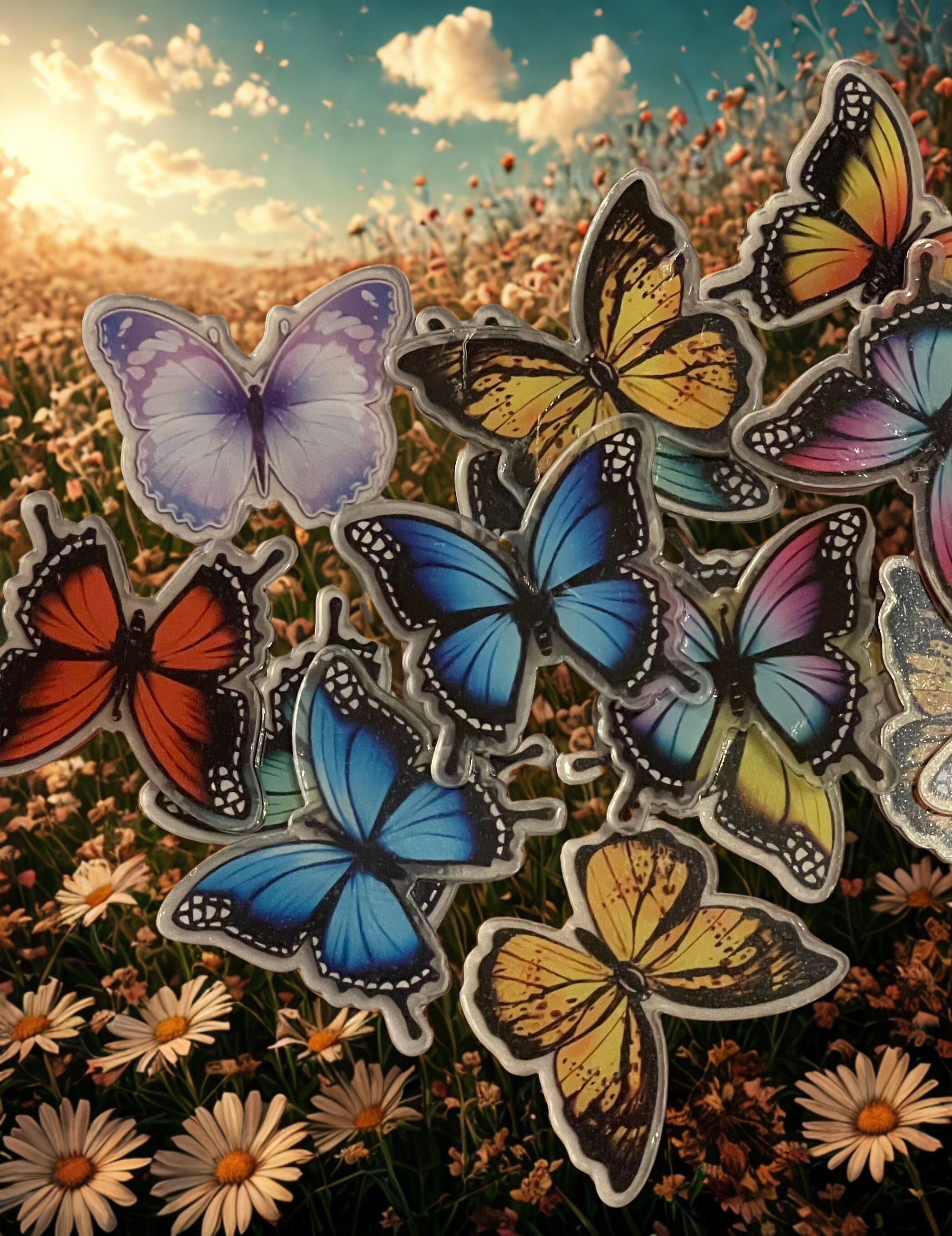 Mixed Acrylic Charms Package - DIY Craft Acrylic Charms in 2cm, 4cm & 6cm Sizes, Jewelry & Craft Supply
