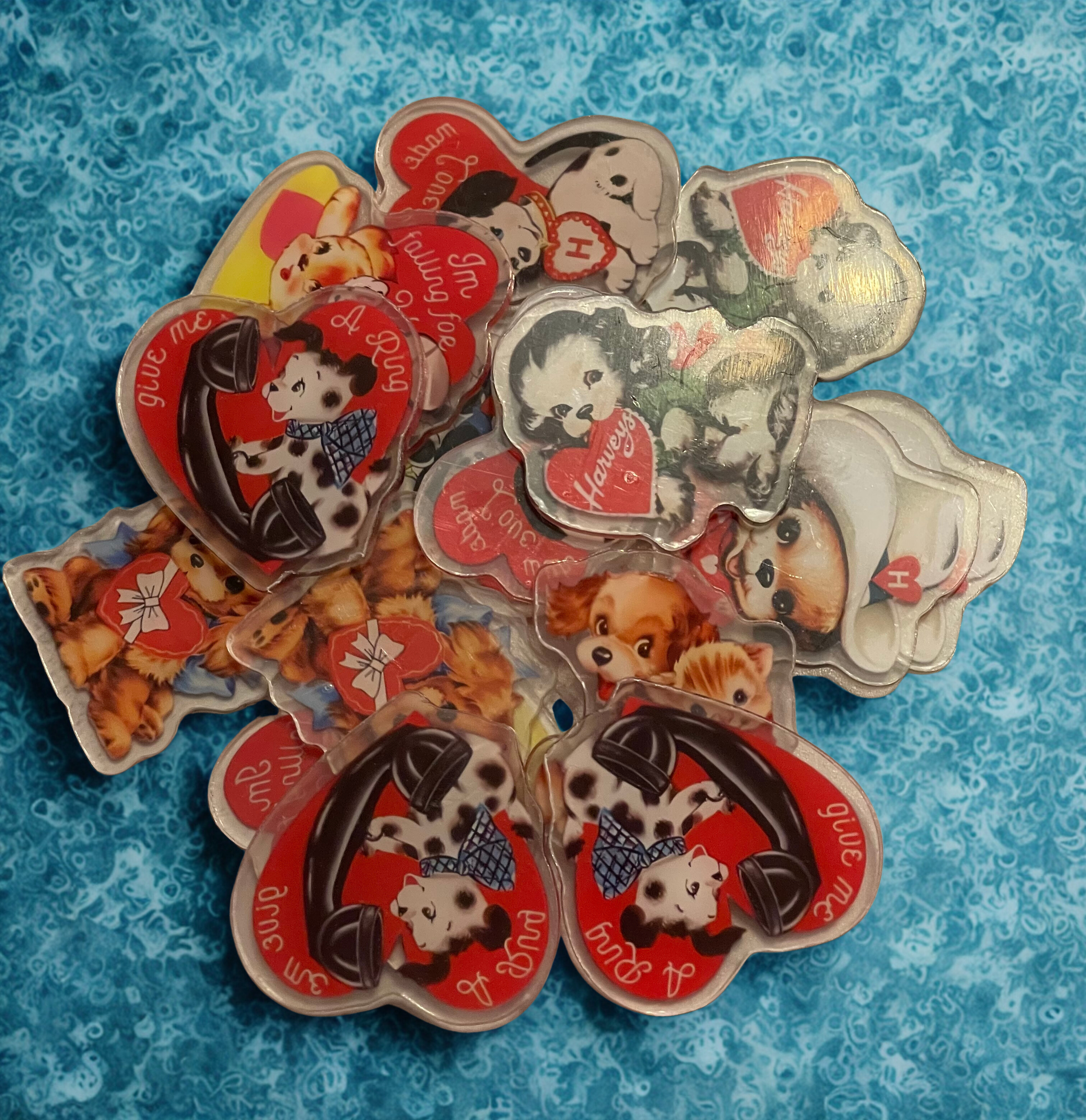 Mixed Acrylic Charms Package - DIY Craft Acrylic Charms in 2cm, 4cm & 6cm Sizes, Jewelry & Craft Supply