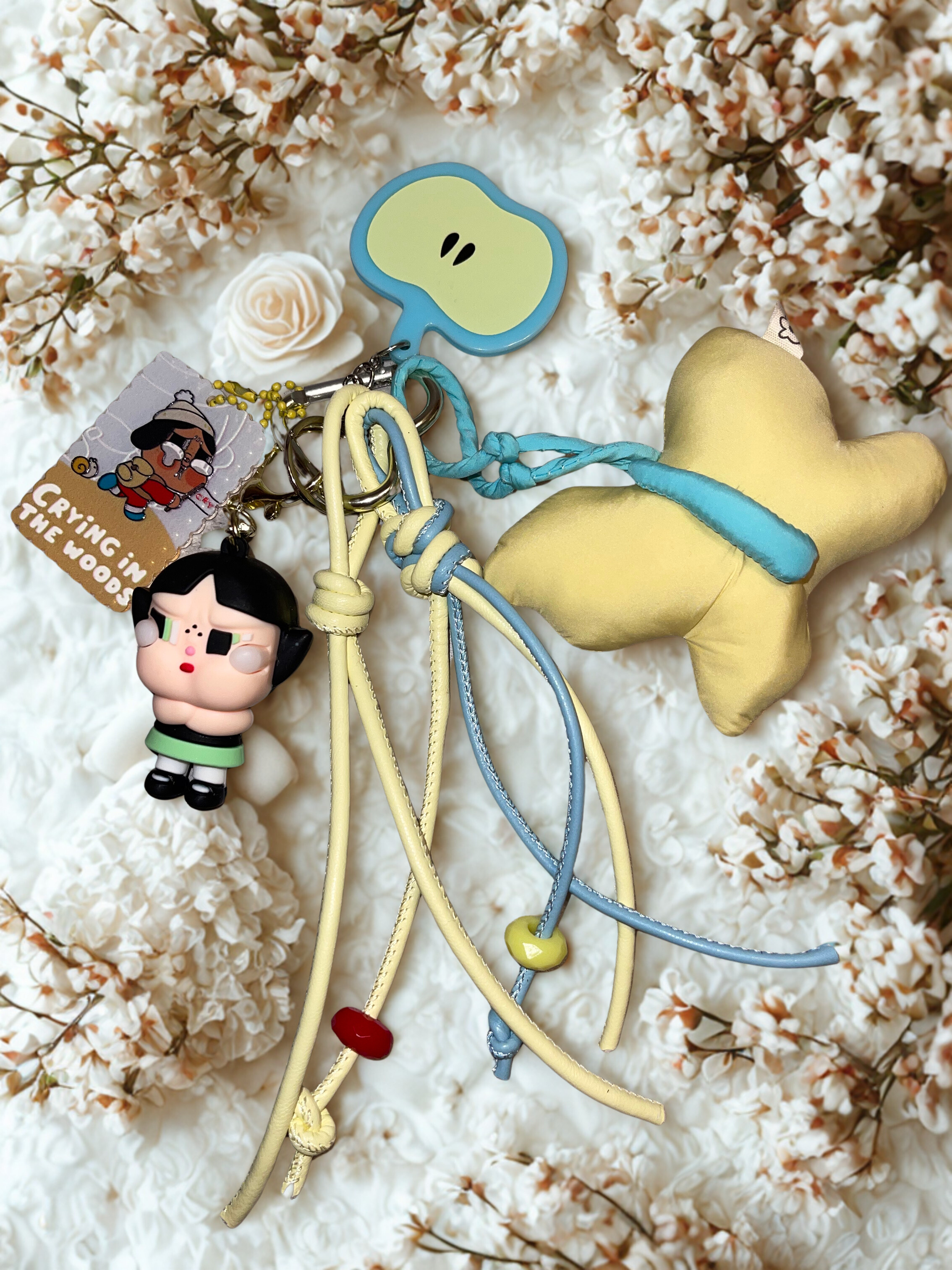 Teardrop Doll Handmade Bag Charm - Colorful Beaded Purse Charm, Doll Handbag Accessory