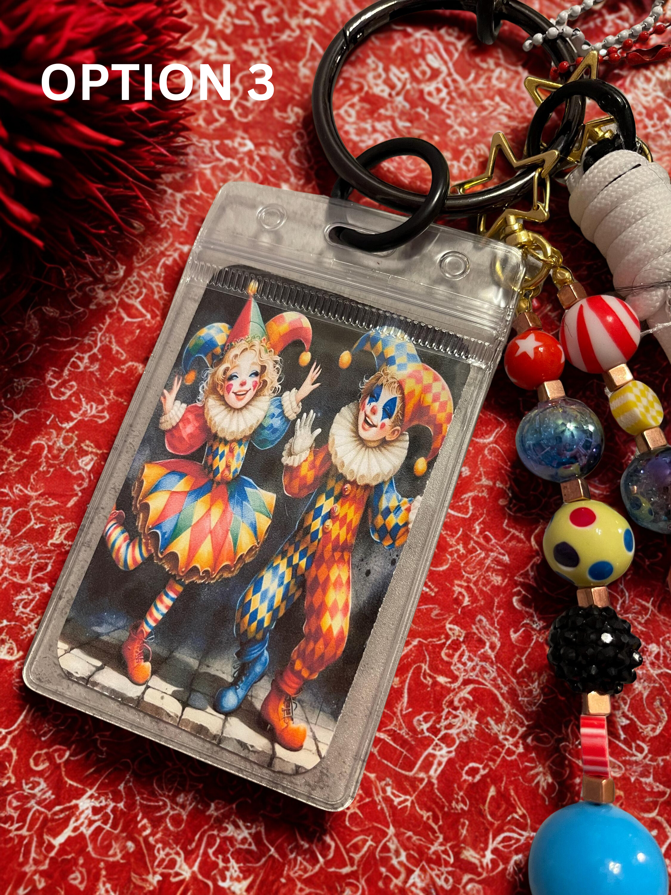 Carnival Handmade Bag Charm - Beaded Purse Charm, Fun Handbag Accessory