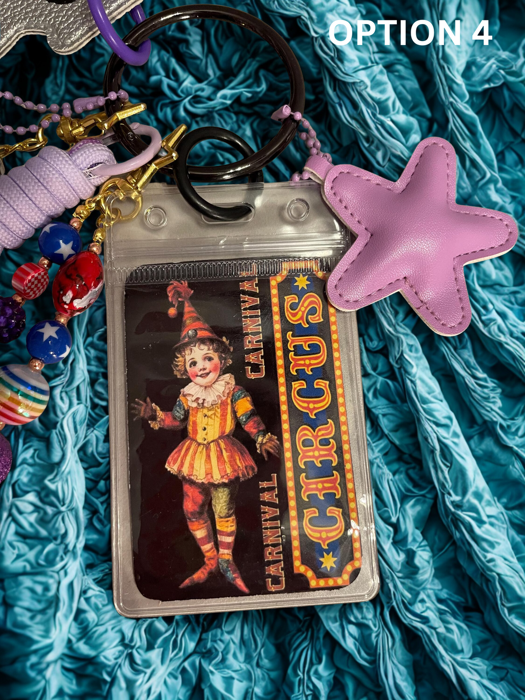 Carnival Handmade Bag Charm - Beaded Purse Charm, Fun Handbag Accessory