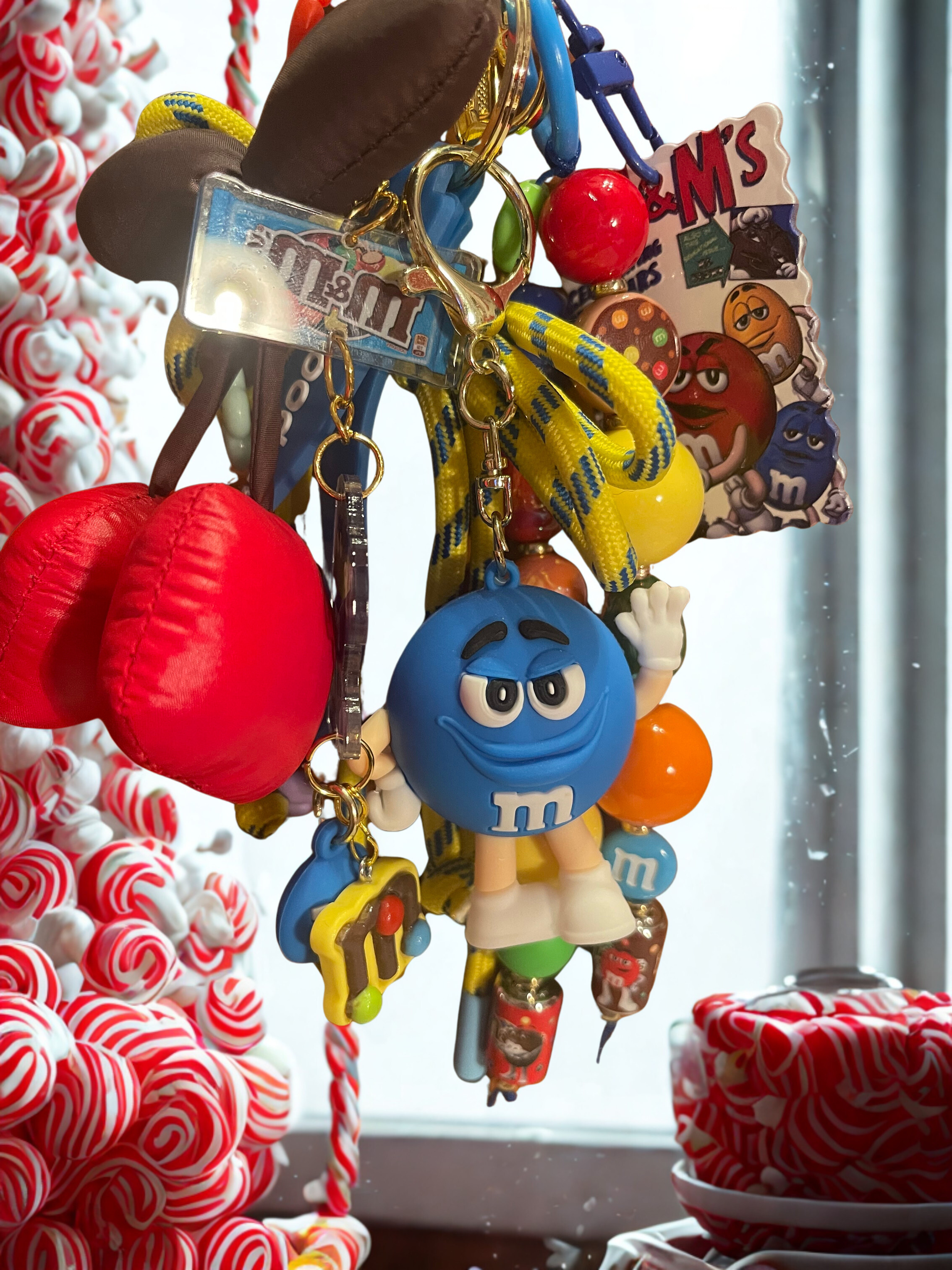 Candy Character Handmade Bag Charm - Sweet Beaded Purse Charm, Candy Handbag Accessory