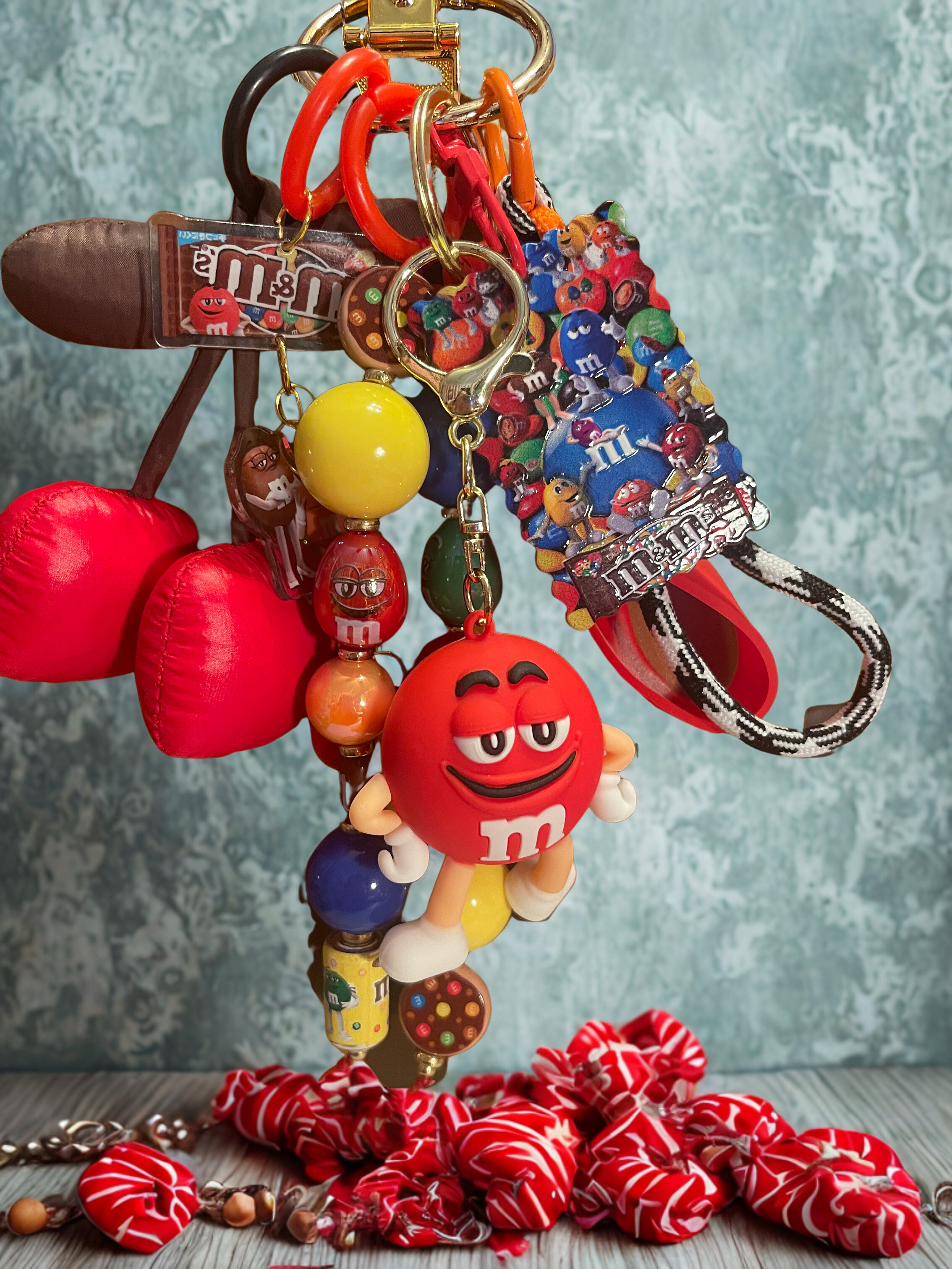 Candy Character Handmade Bag Charm - Sweet Beaded Purse Charm, Candy Handbag Accessory