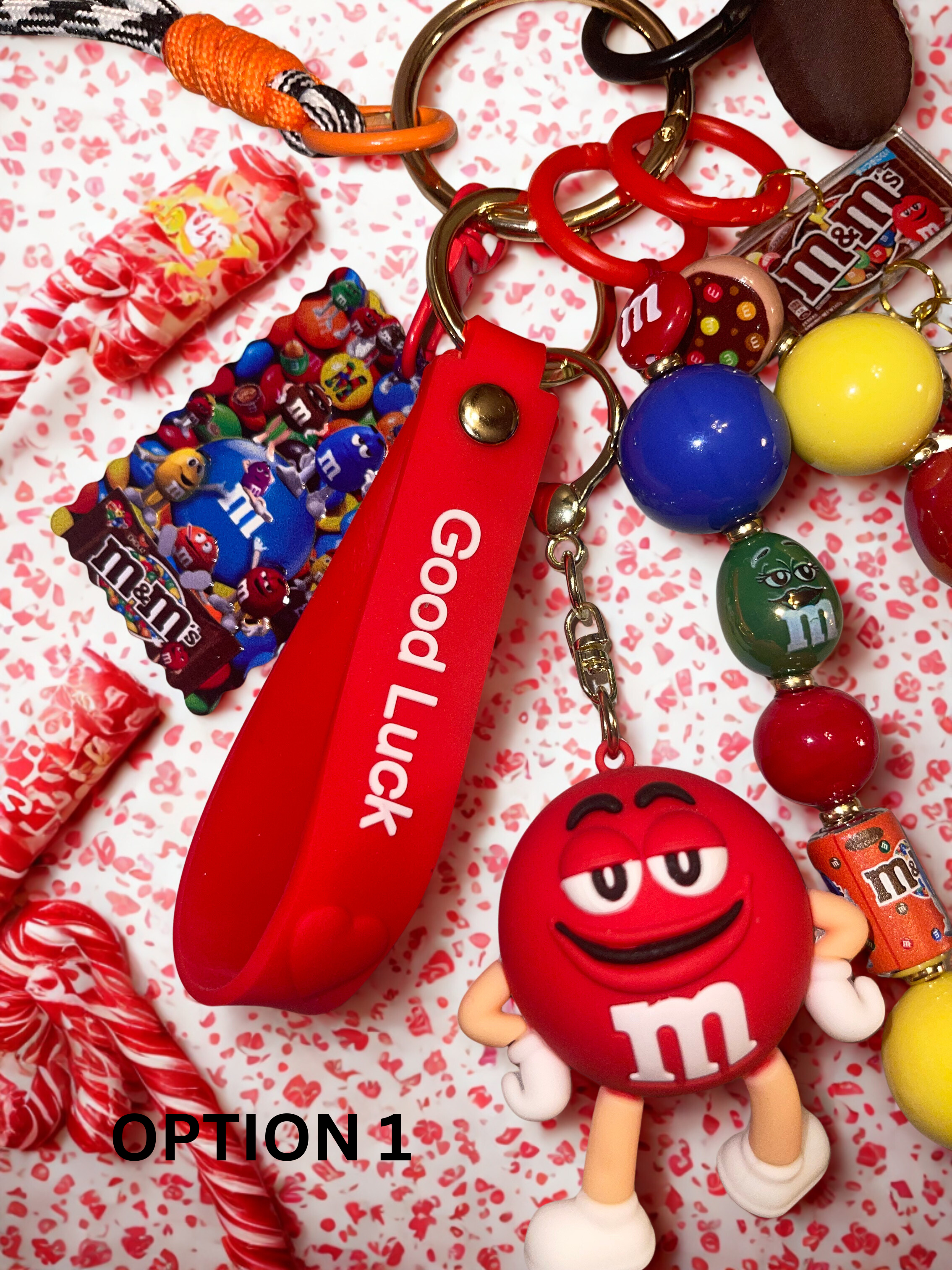Candy Character Handmade Bag Charm - Sweet Beaded Purse Charm, Candy Handbag Accessory