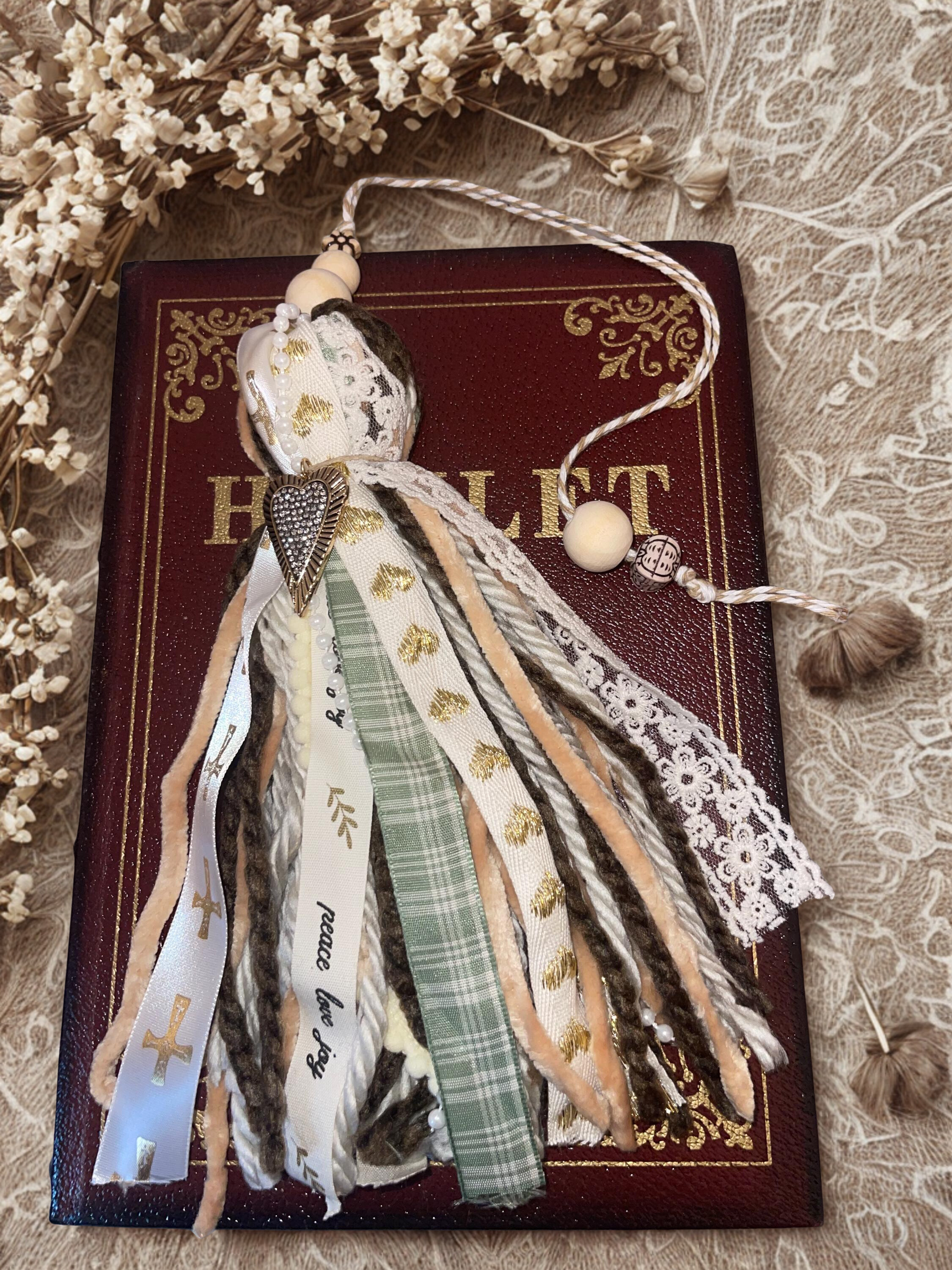 Bible Tassel Handmade Collection - Faith-Inspired Beaded Bible Tassels in Assorted Colors & Themes, Set of 5 Options