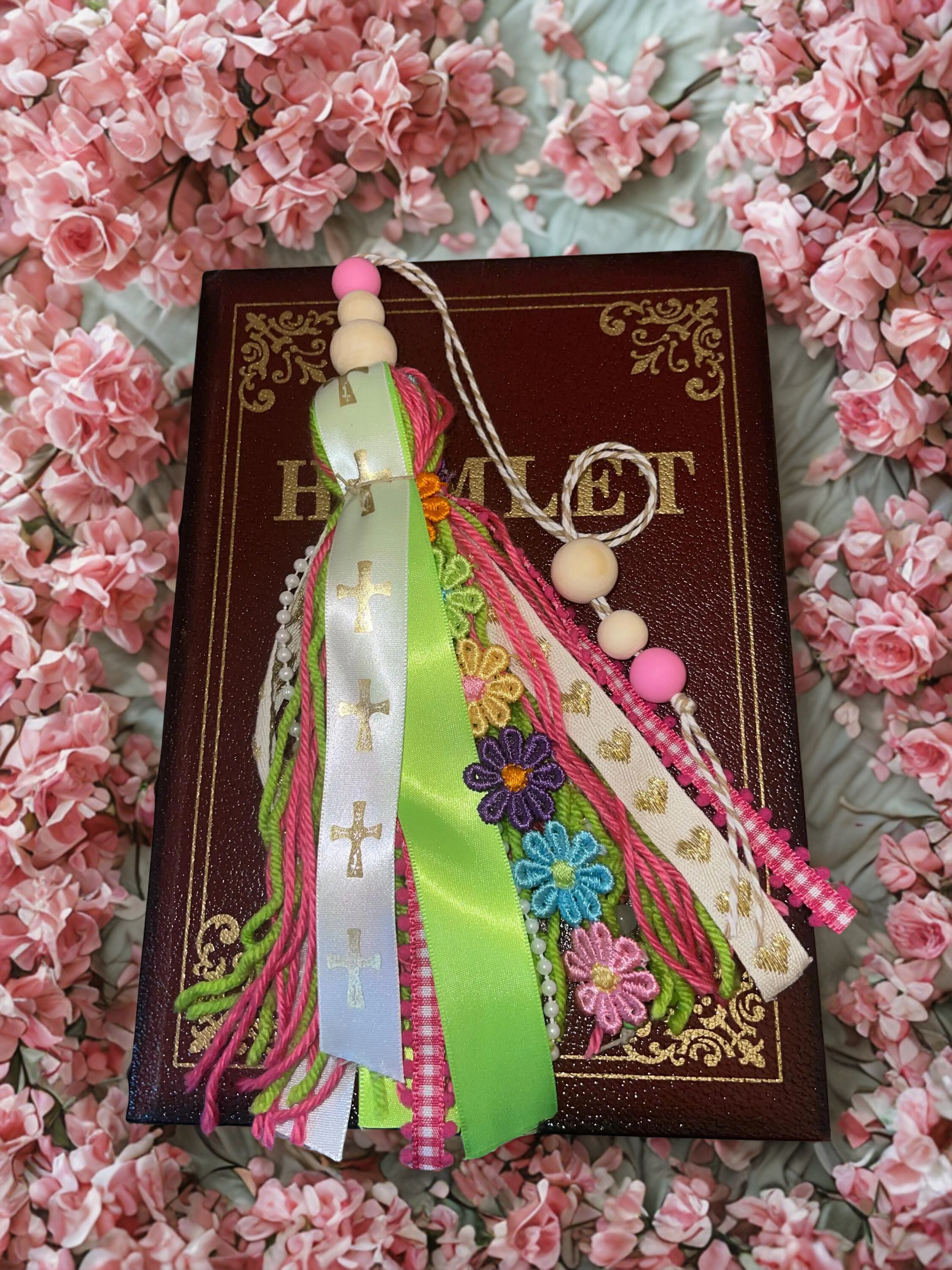 Bible Tassel Handmade Collection - Faith-Inspired Beaded Bible Tassels in Assorted Colors & Themes, Set of 5 Options