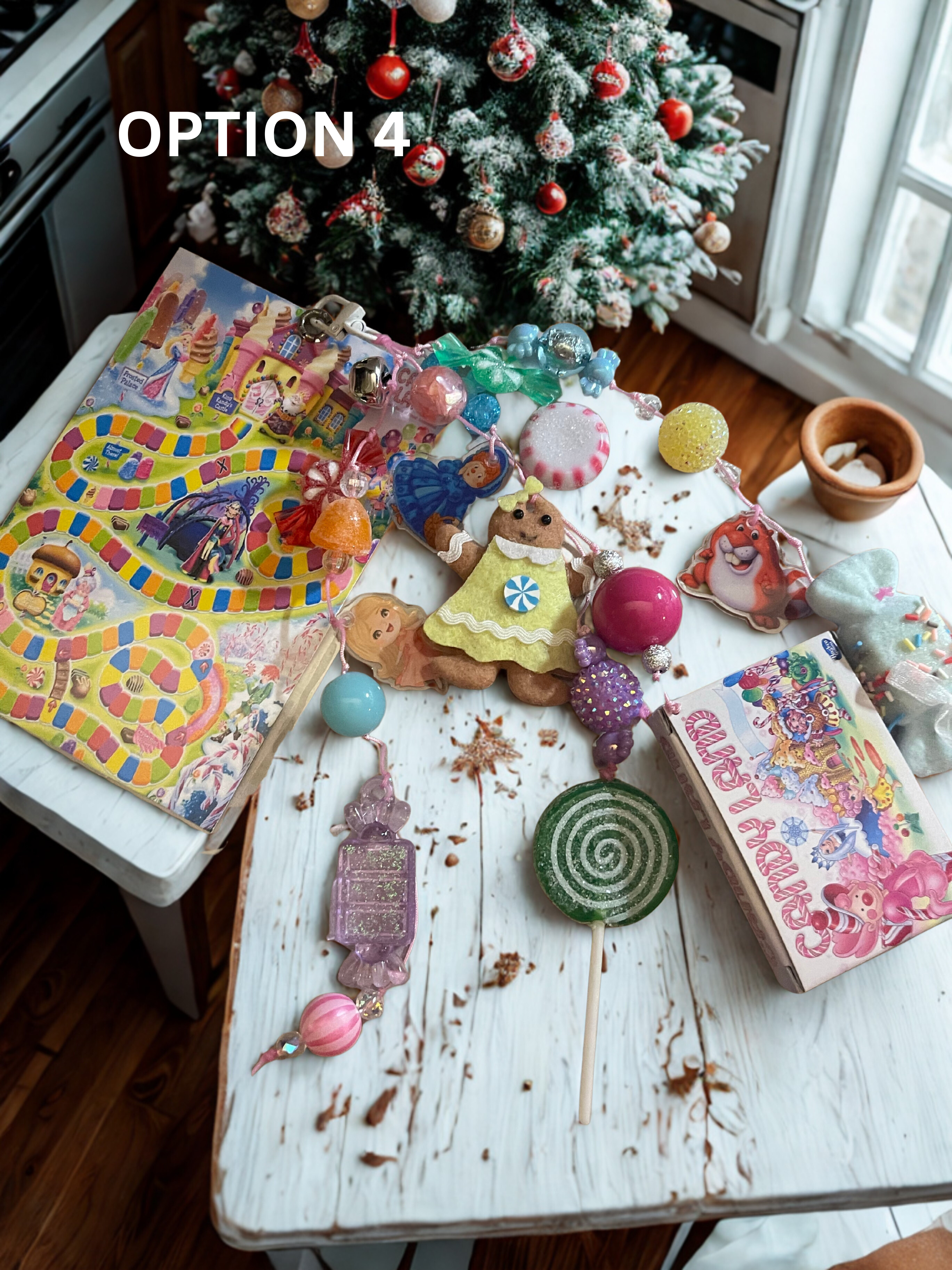 Candy Land Handmade Junk Journal Charm - Sweet Beaded Bookmark Charm, Planner Accessory