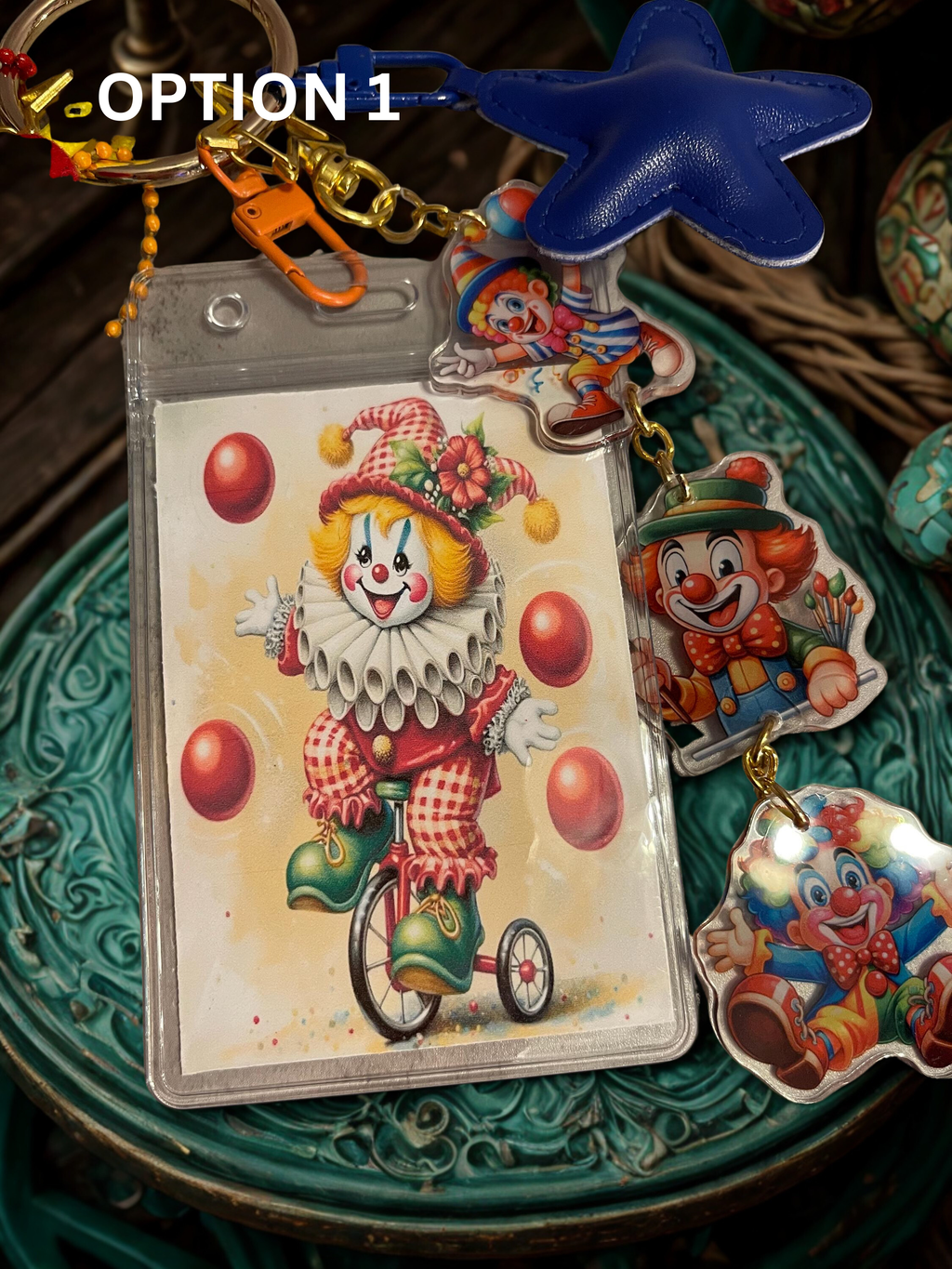 Carnival Handmade Bag Charm - Beaded Purse Charm, Fun Handbag Accessory