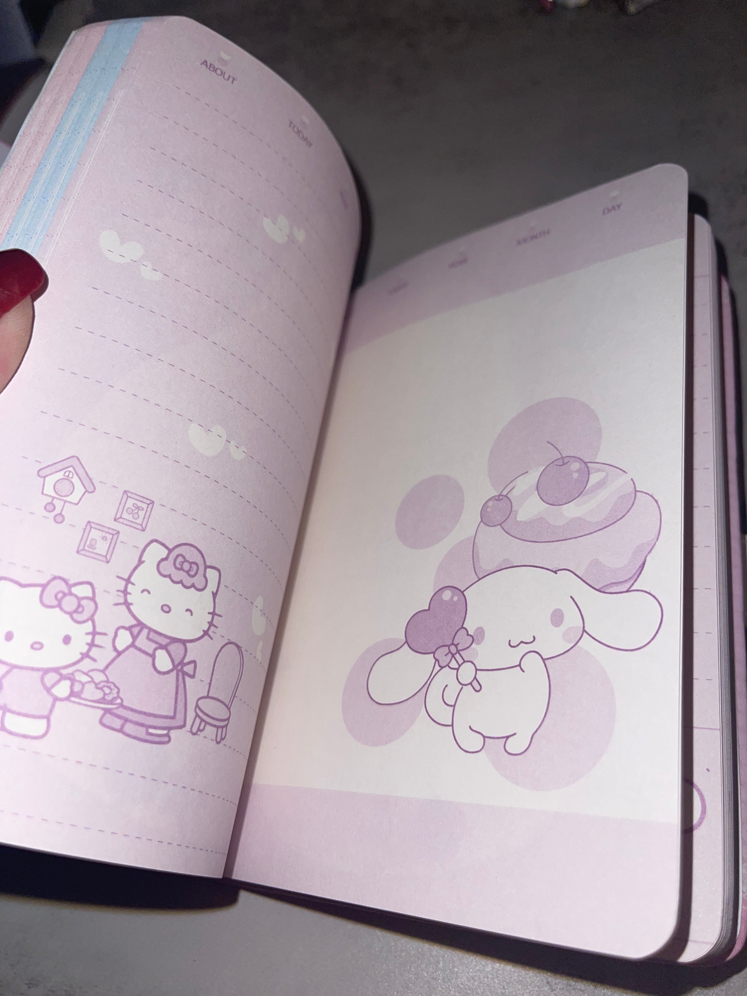 Hello Kitty Journal Gift Set - Handmade Journal Kit with Matching Pen & Journal Charm, Gift for All Ages