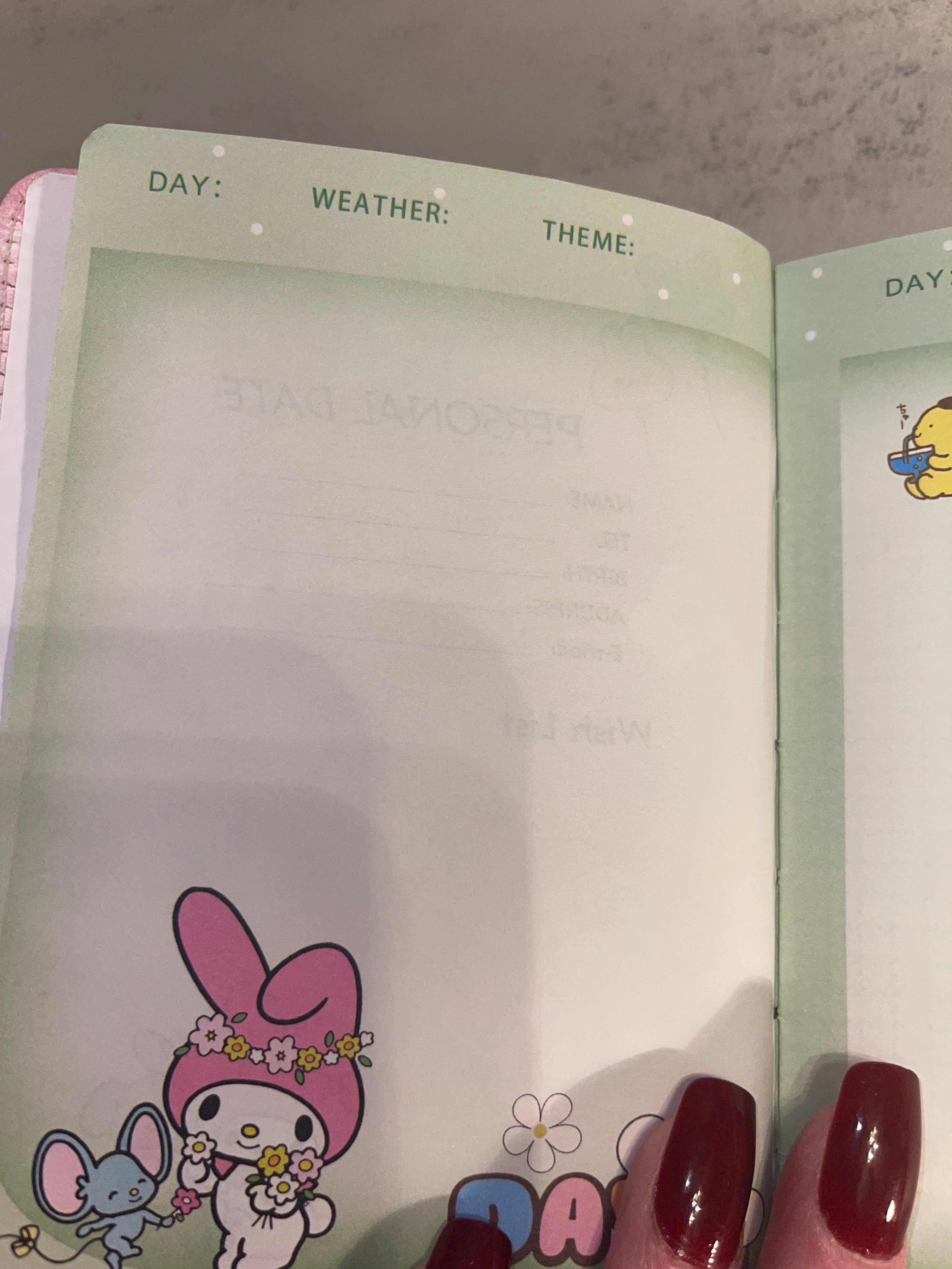 Hello Kitty Journal Gift Set - Handmade Journal Kit with Matching Pen & Journal Charm, Gift for All Ages