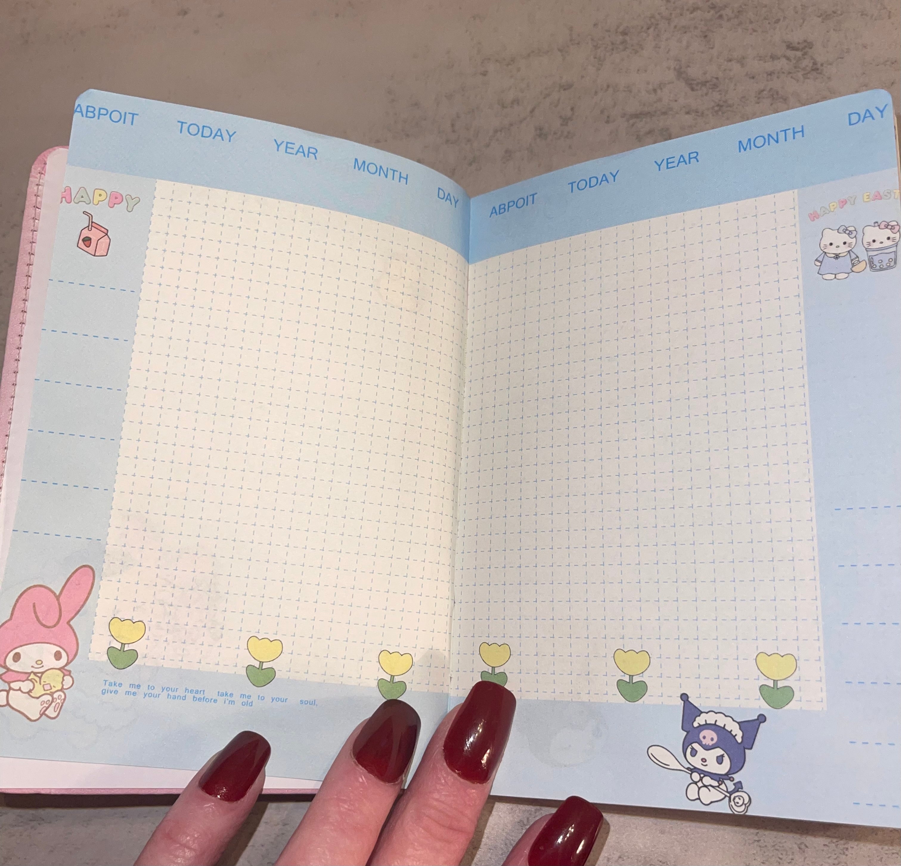 Hello Kitty Journal Gift Set - Handmade Journal Kit with Matching Pen & Journal Charm, Gift for All Ages
