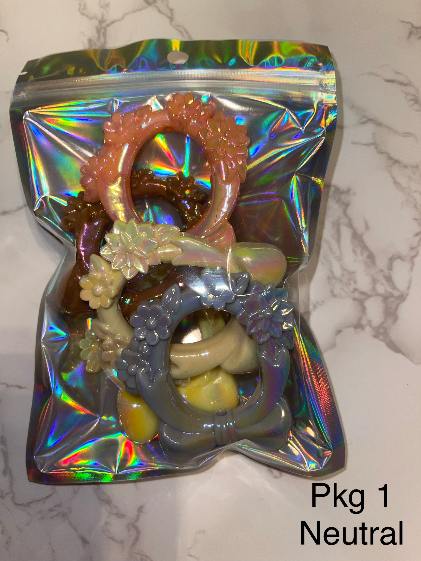 Photo Frame Pendant Beads - Acrylic 2.5" High Gloss Frame Beads for Pens, Bag Charms & DIY Crafts, 5 Per Pack