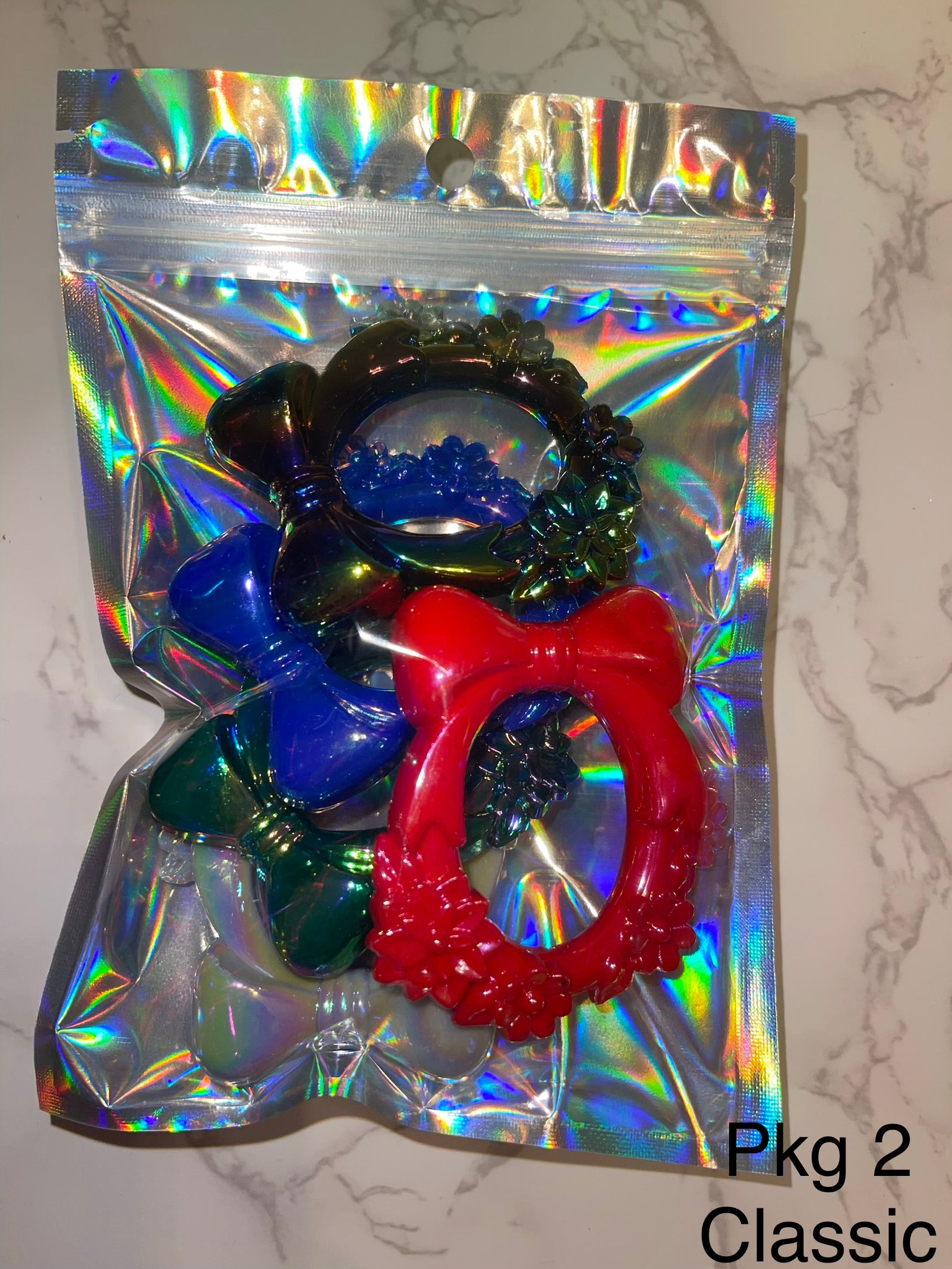 Photo Frame Pendant Beads - Acrylic 2.5" High Gloss Frame Beads for Pens, Bag Charms & DIY Crafts, 5 Per Pack