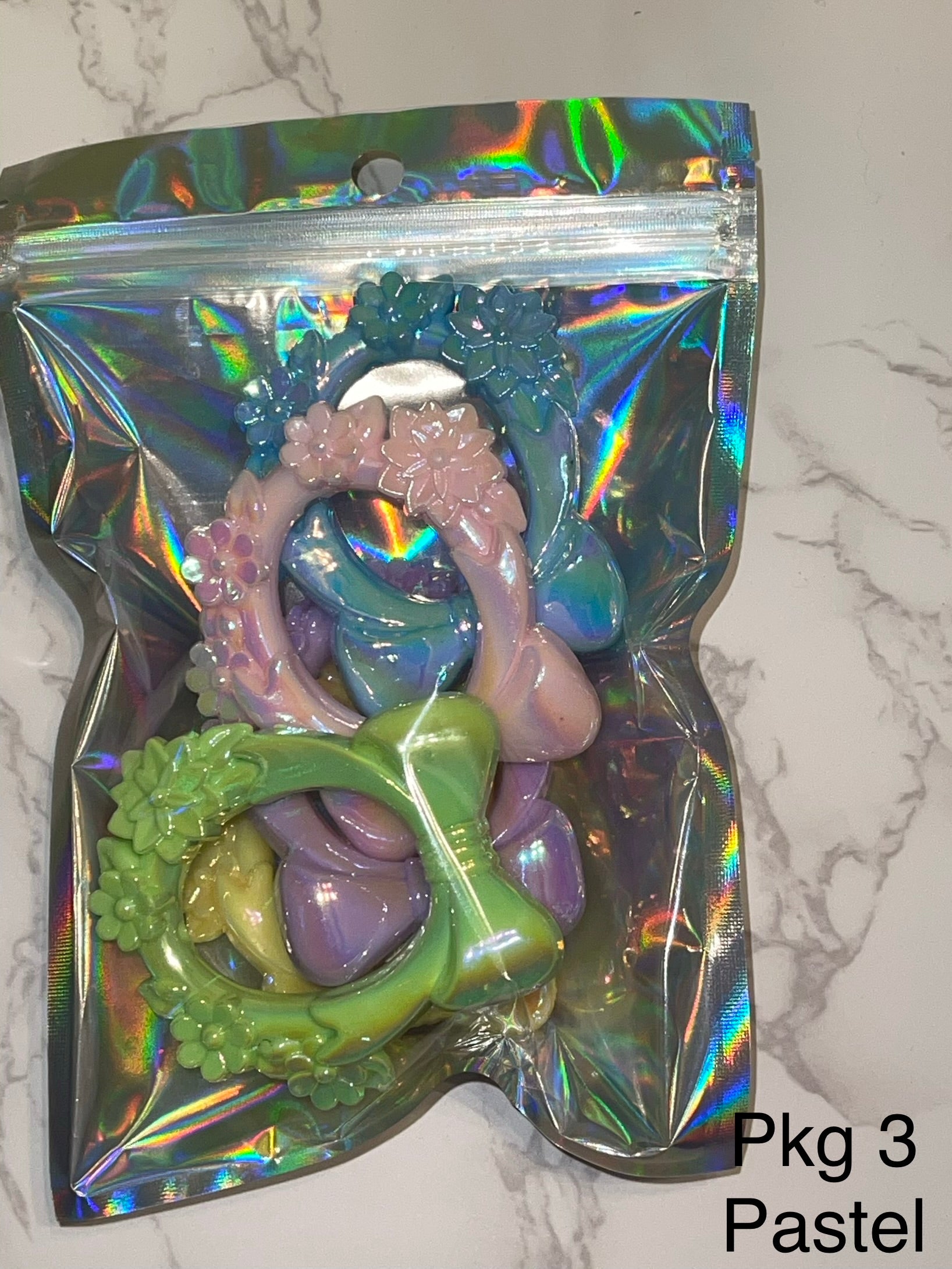 Photo Frame Pendant Beads - Acrylic 2.5" High Gloss Frame Beads for Pens, Bag Charms & DIY Crafts, 5 Per Pack