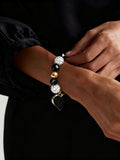 Heart Pendant Beaded Bracelet