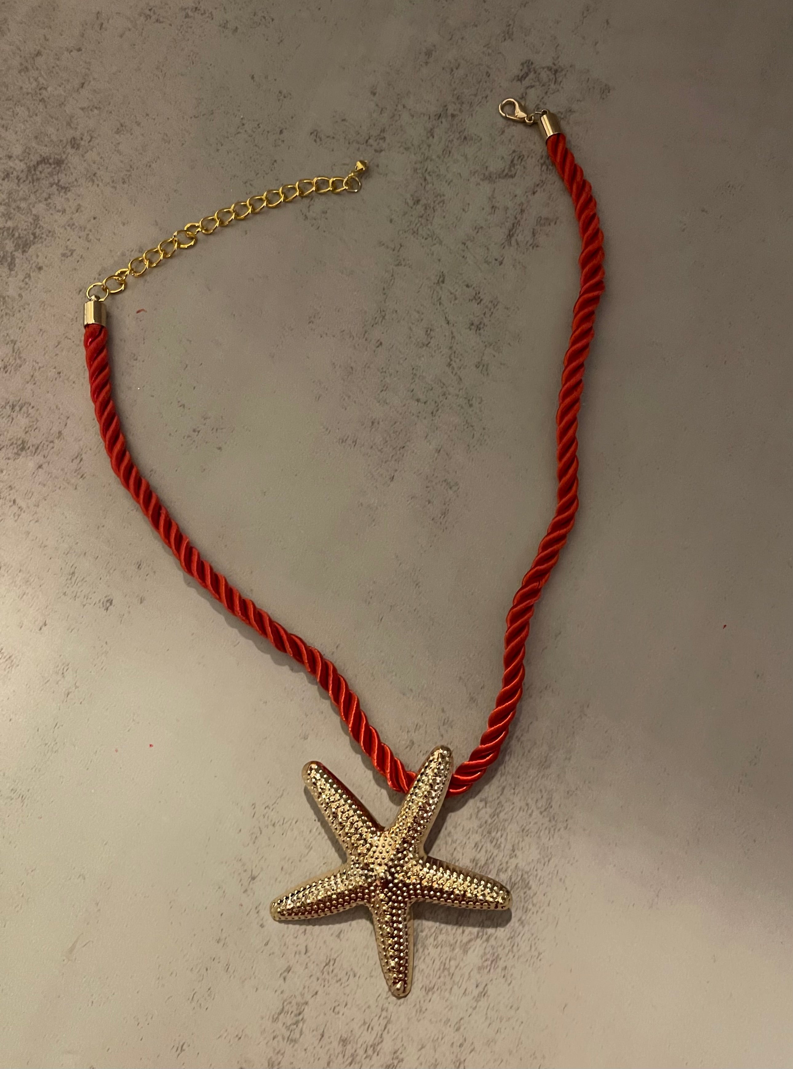 Boho Corded Choker Necklace - Handmade Adjustable Pendant Necklace in Heart & Star Styles, Bohemian Jewelry