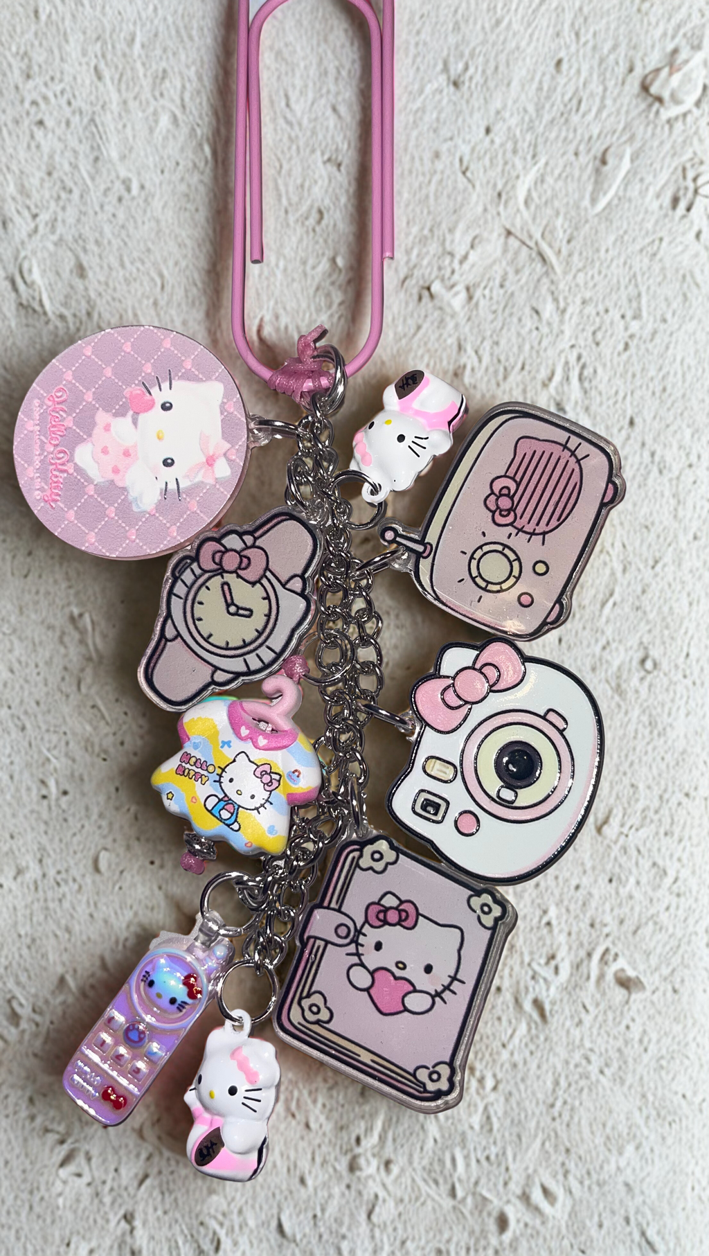 Hello Kitty Journal Gift Set - Handmade Journal Kit with Matching Pen & Journal Charm, Gift for All Ages