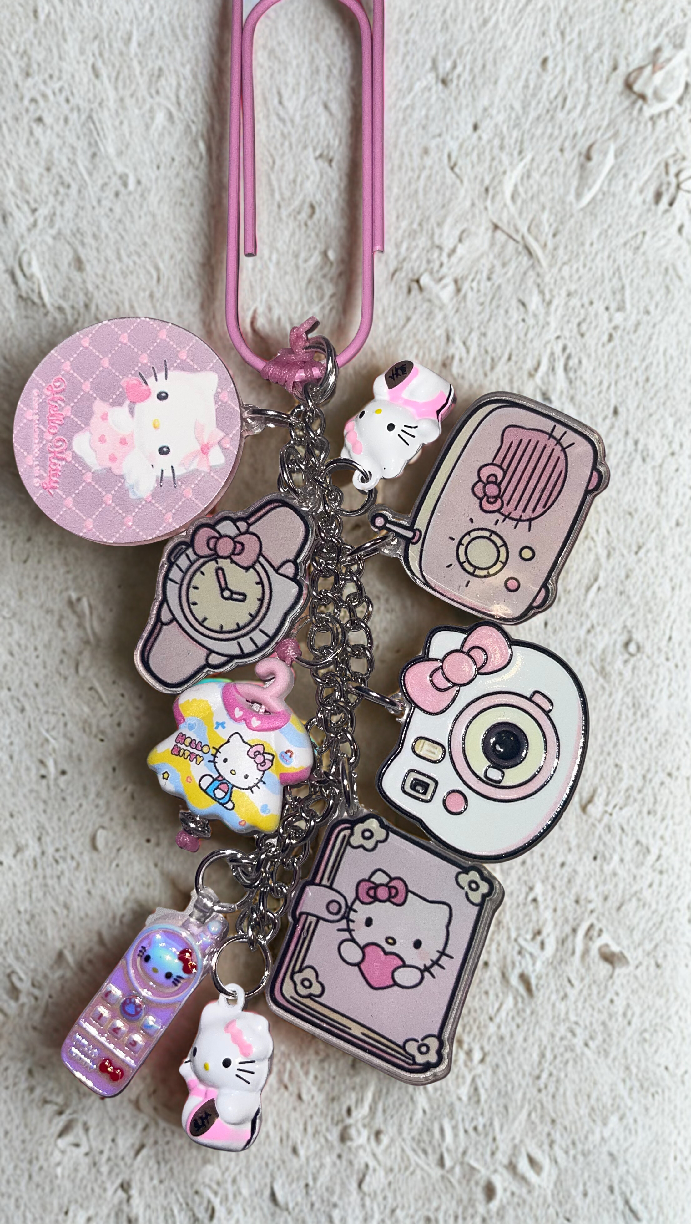 Hello Kitty Journal Gift Set - Handmade Journal Kit with Matching Pen & Journal Charm, Gift for All Ages
