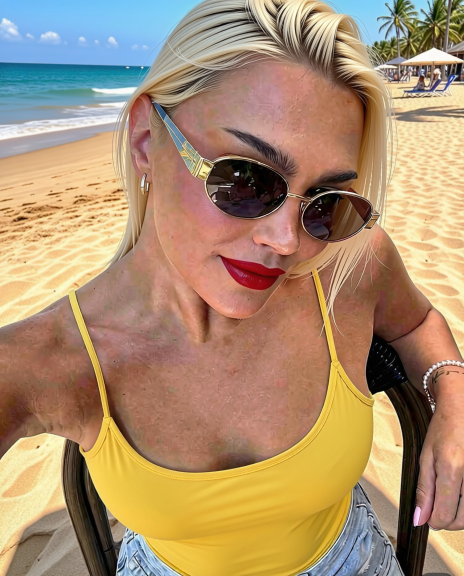 Oval Obsession Sunglasses on marble surface