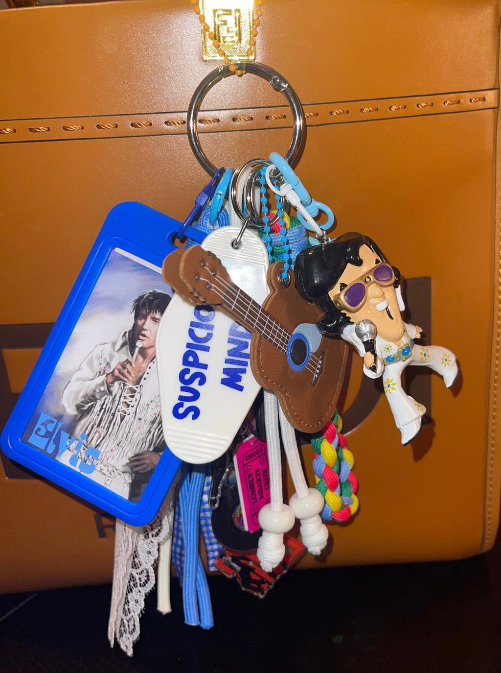 Suspicious Minds Elvis Presley Handmade Bag Charm