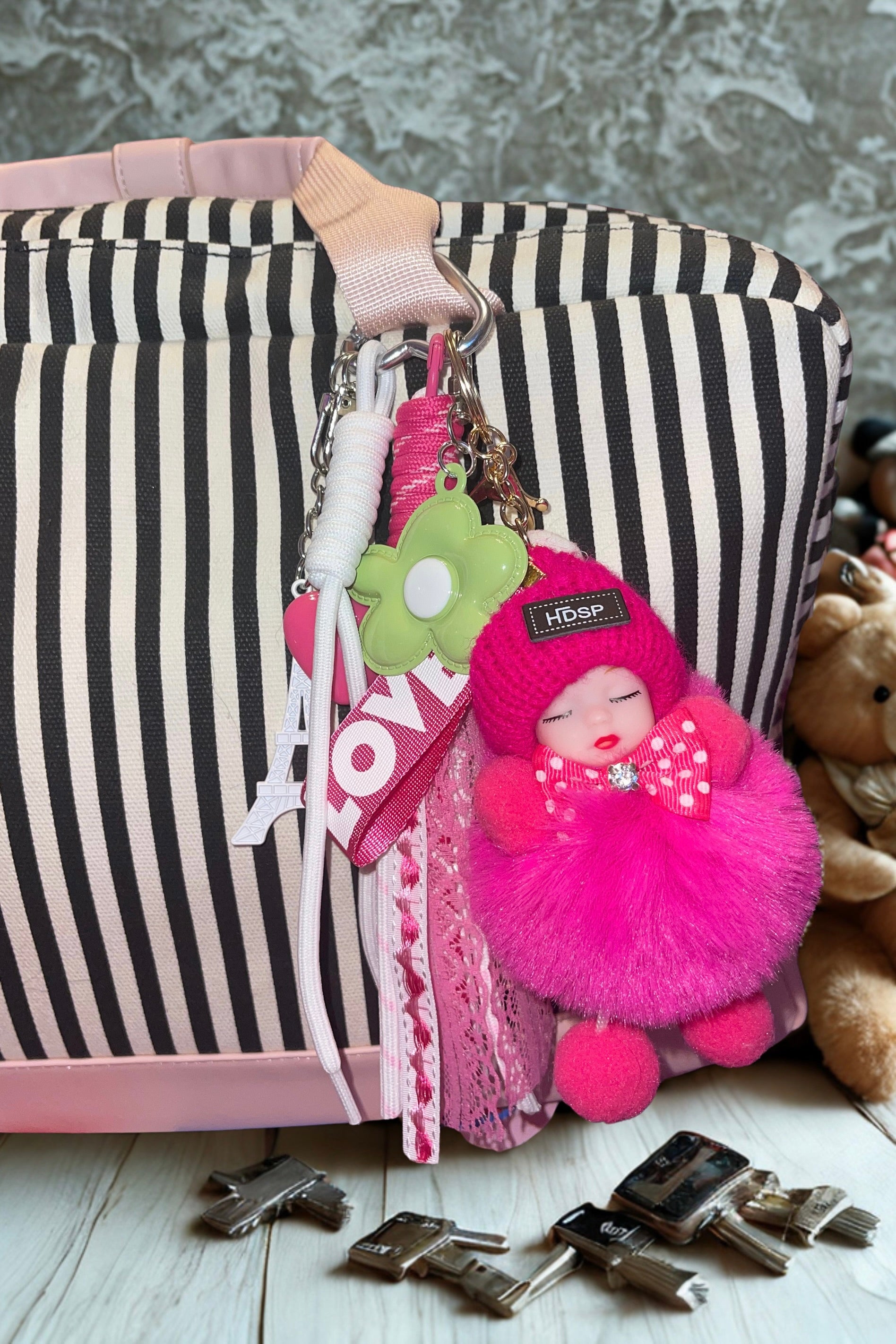 Sweet Dreams Pom Pom Bag Charm — 5 Unique Styles
