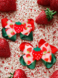 Garden Party Fruit Hair Clips – Strawberry & Cherry Hair Accessories for Girls