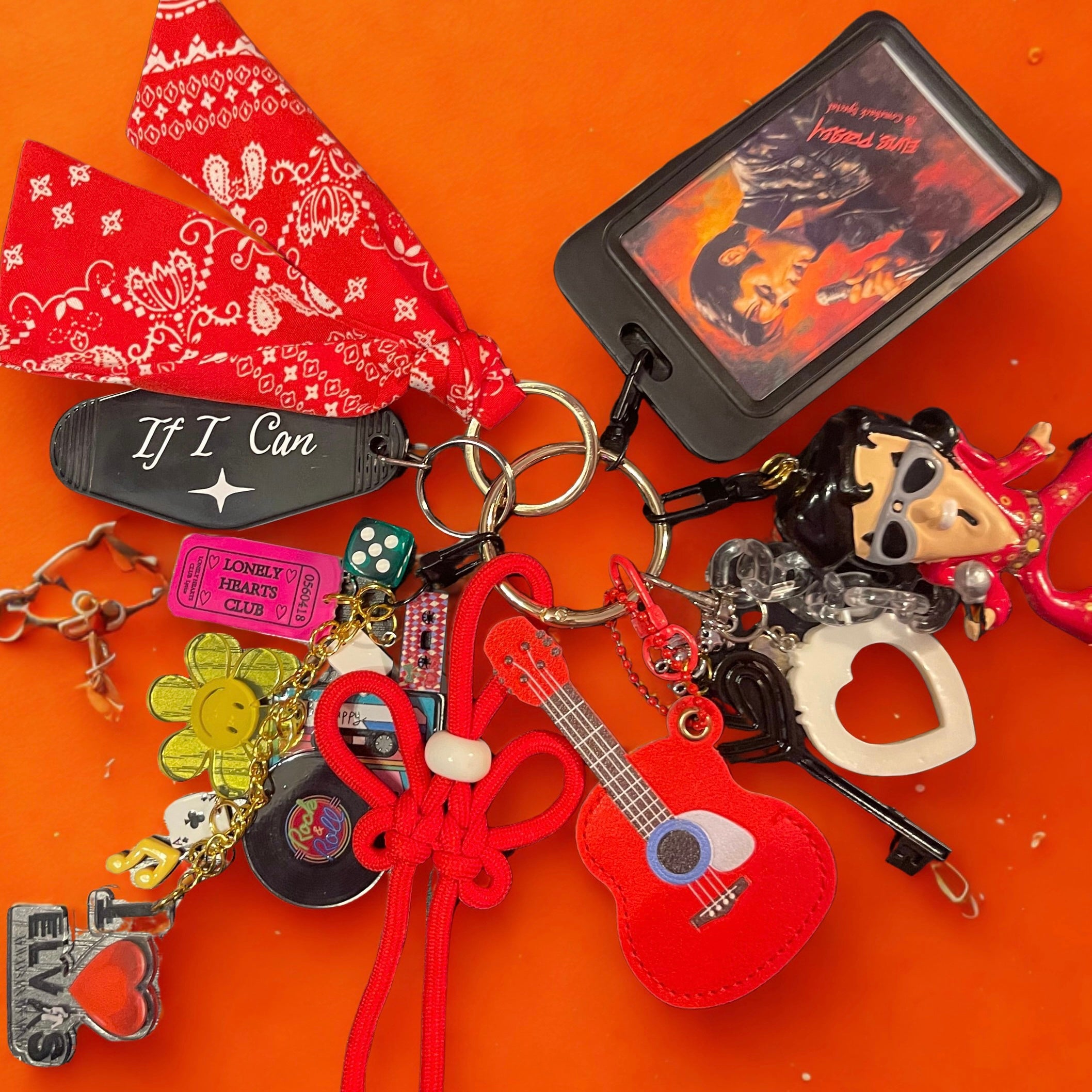 '68 Comeback Elvis Presley Handmade Bag Charm