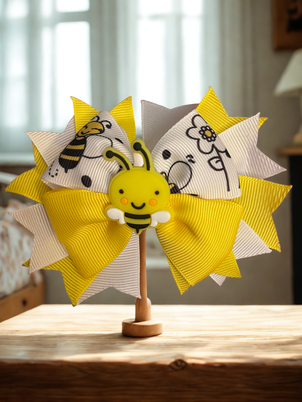 Sunny Garden Friends Hair Clips – Honey Bee & Lady Bug Hair Accessories for Girls