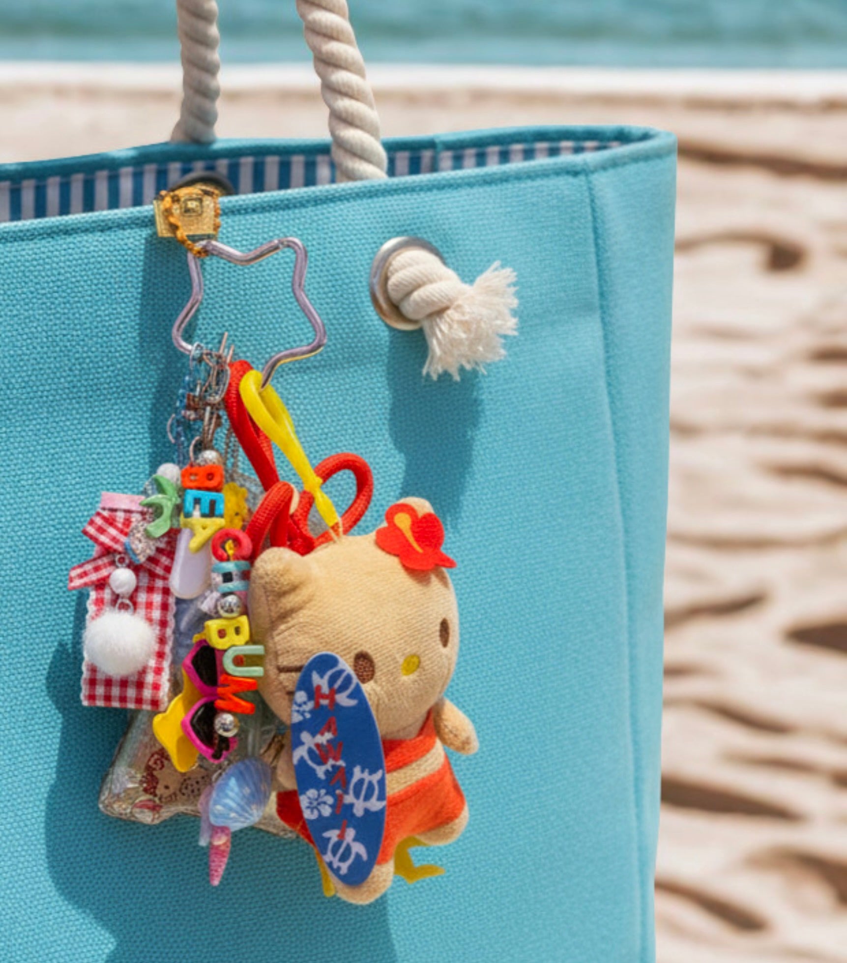 hello kitty backpack charm Loungefly Sanrio 50th Anniversary Classic Mystery Box Keychains at Amazon Women's Clothing store A Sonix x Sanrio exclusive phone walletsnaps on magnetically Hello Kitty Beach Babies Bag