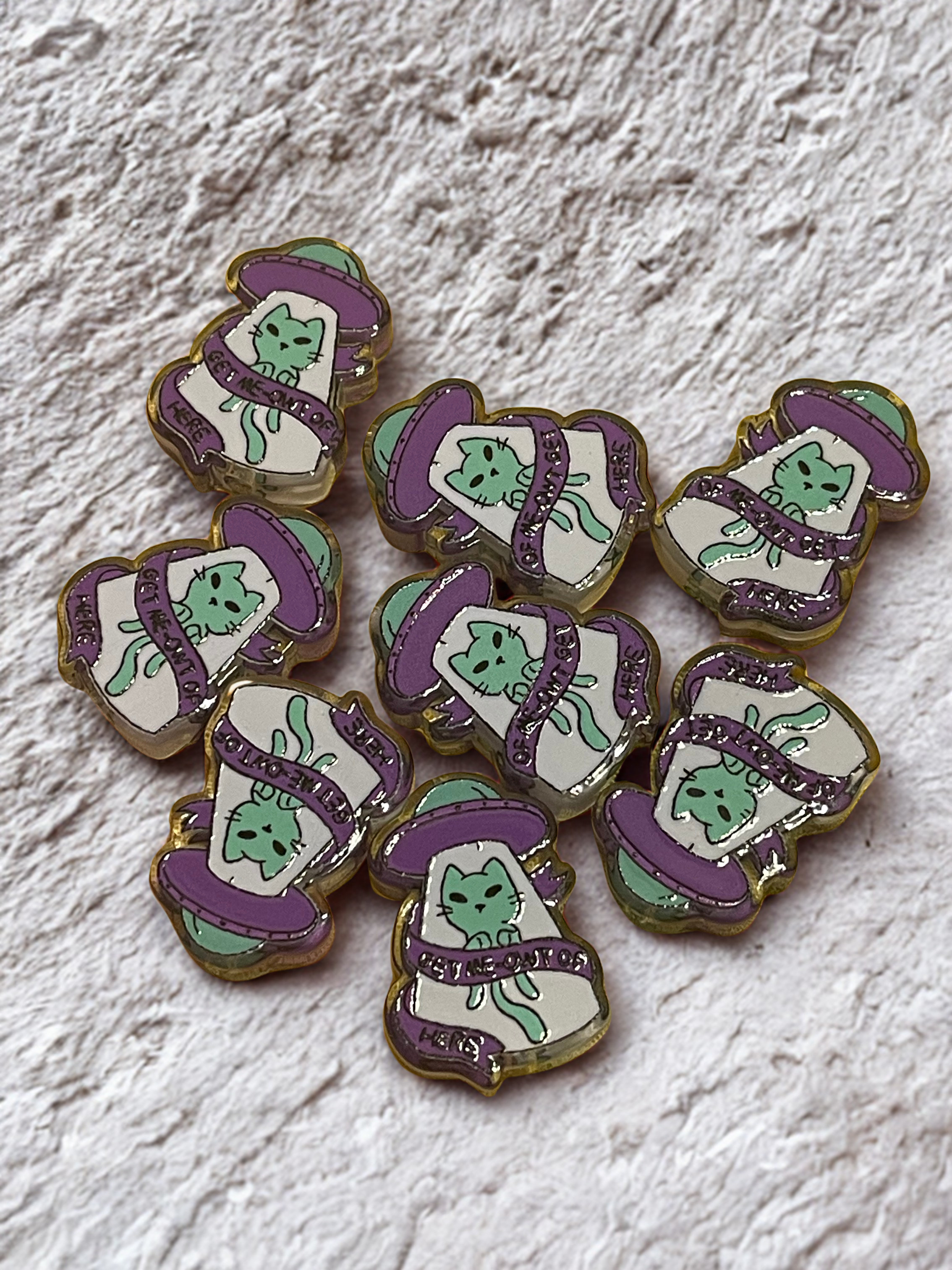 Alien & UFO Acrylic Beads – Flat Spacer Beads for DIY Jewelry