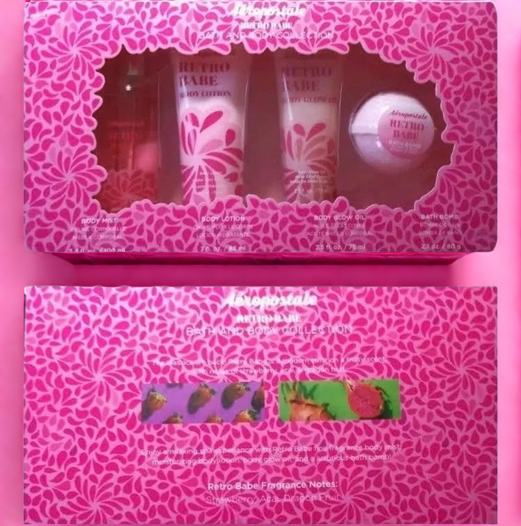 Aeropostale Retro Babe 4-Piece Bath & Body Gift Set