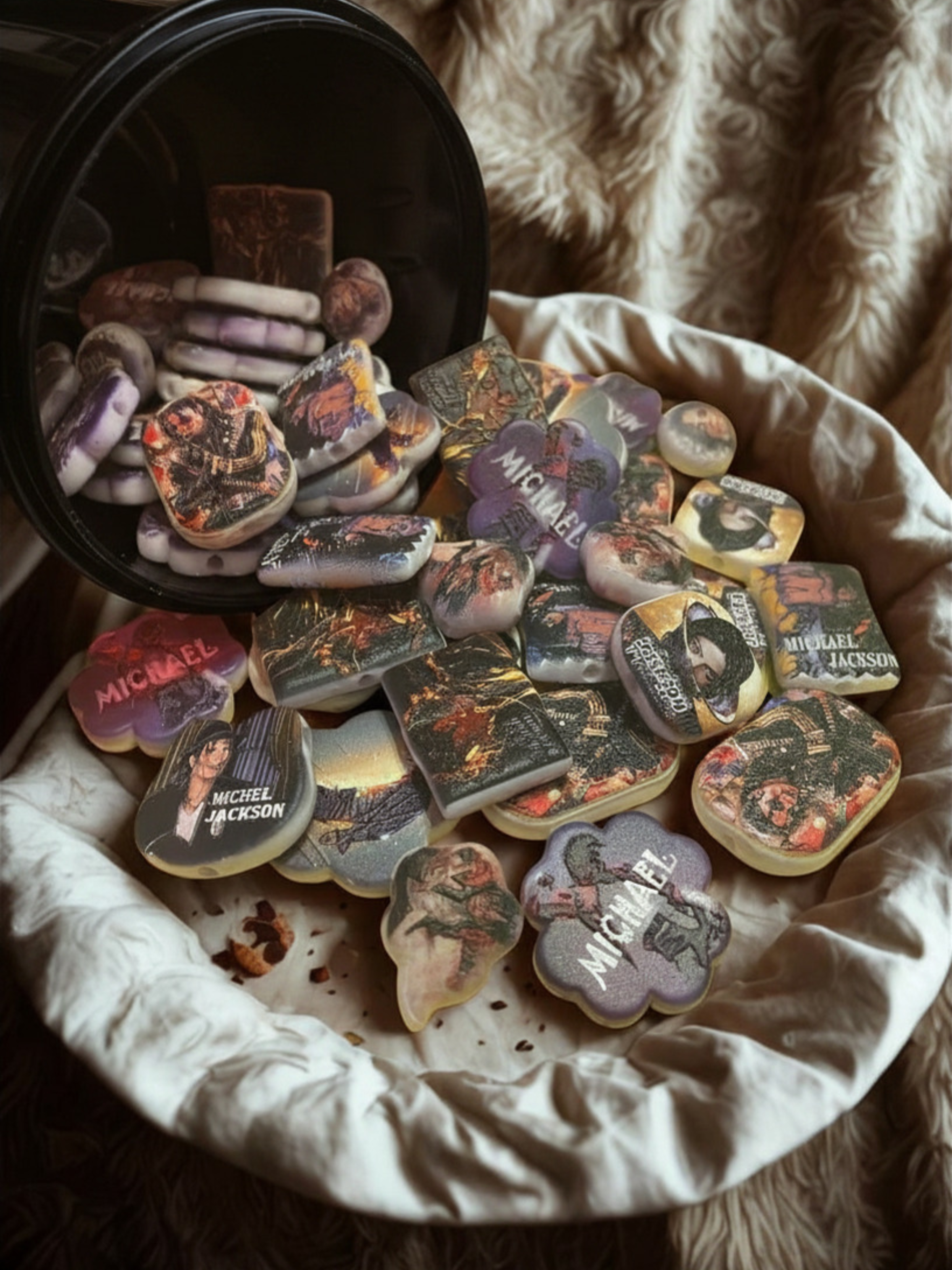 King of Pop Acrylic Beads – Character Beads for DIY Jewelry & Kandi