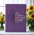 Journal Handy Purple Strength & Dignity Prov. 31:25