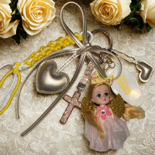 Angel Bag Charm – Faith, Hope & Love
