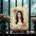 French Rose Relief Resin Photo Frame, 4x6