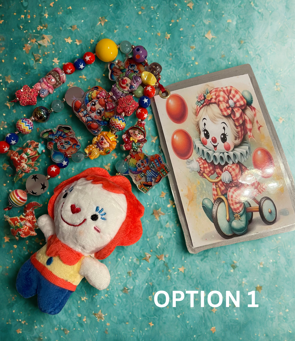 Carnival Handmade Junk Journal Charm - Vintage Beaded Bookmark Charm, Planner Accessory