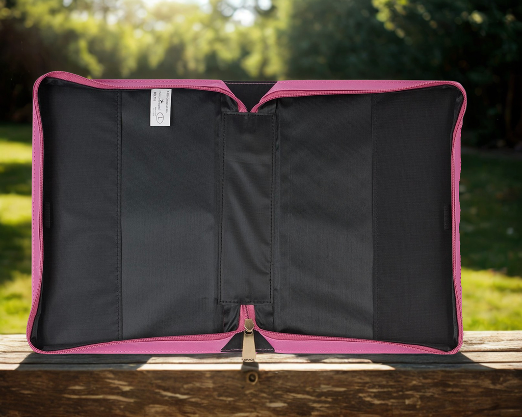 Amazing Grace Bible Cover Pink