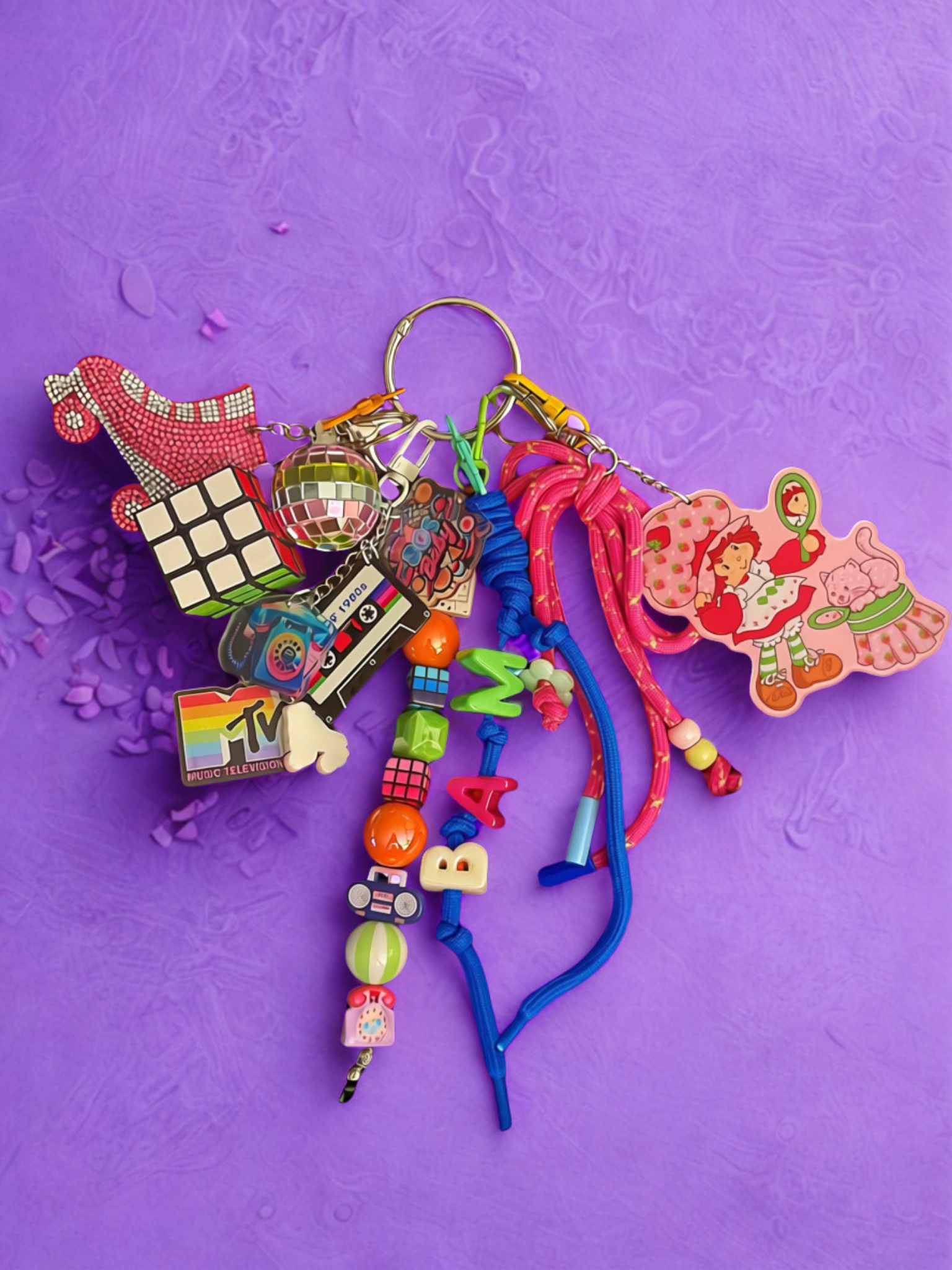 Totally Rad 80s Bag Charm