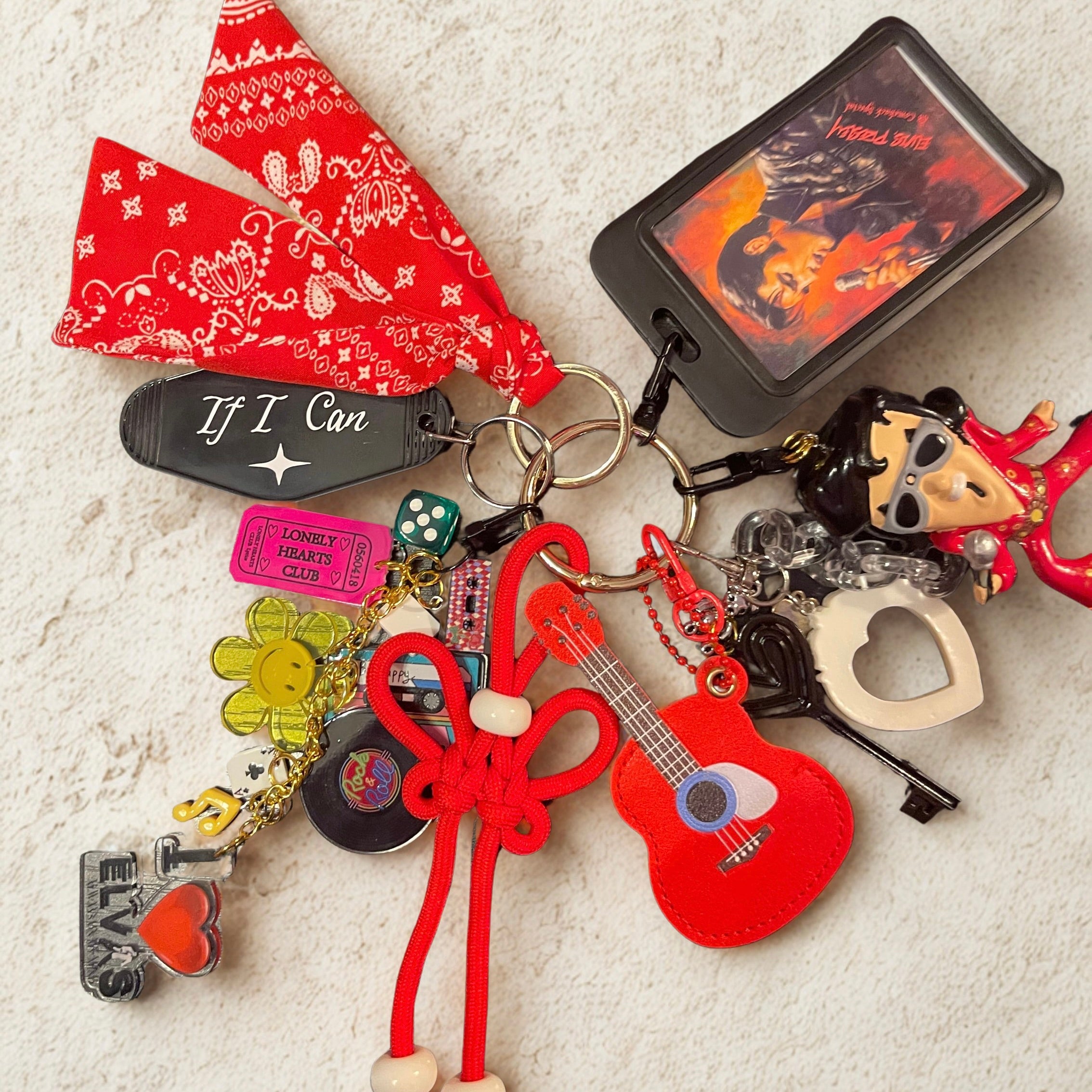 '68 Comeback Elvis Presley Handmade Bag Charm