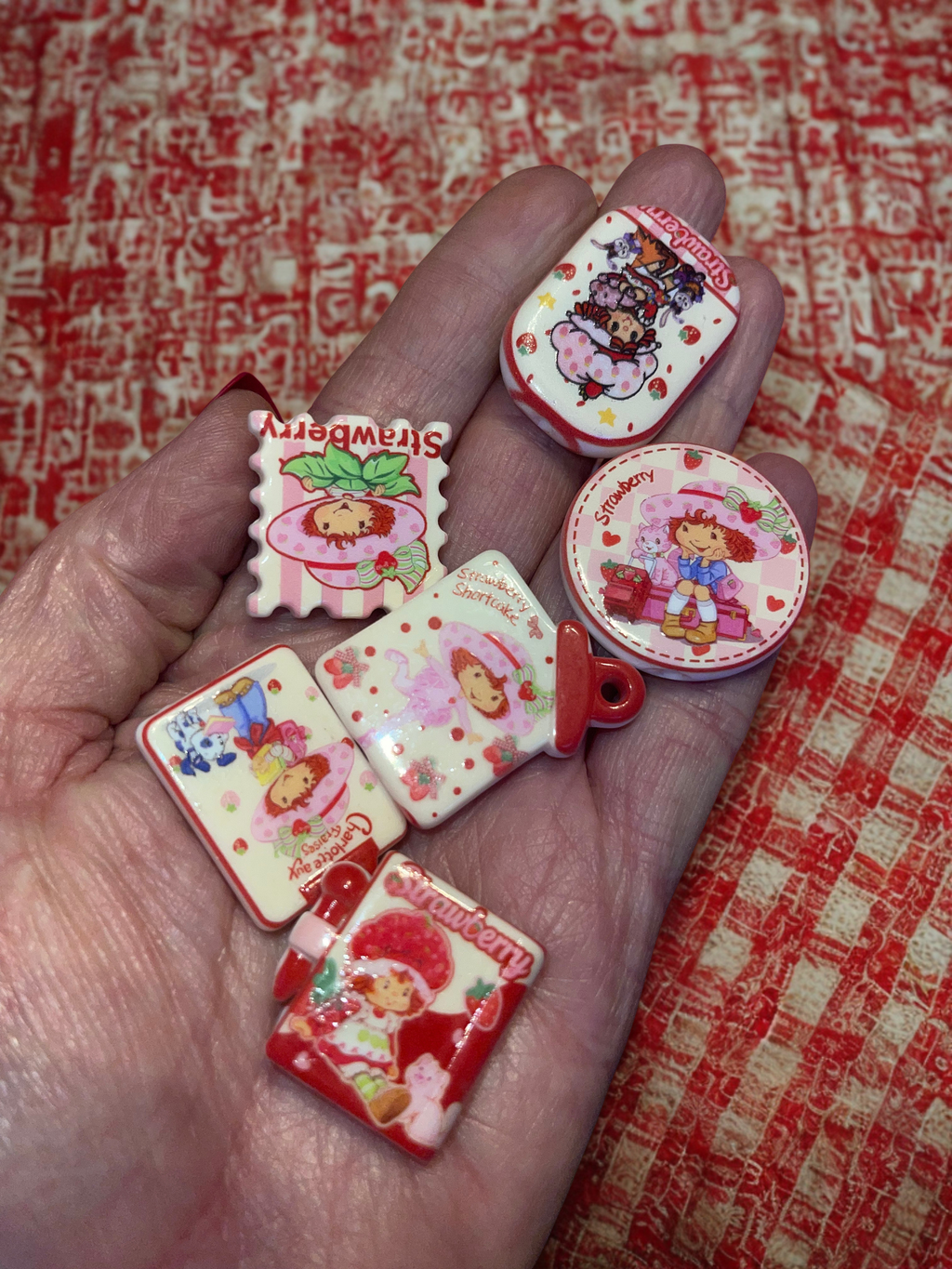 Strawberry Girl Acrylic Beads