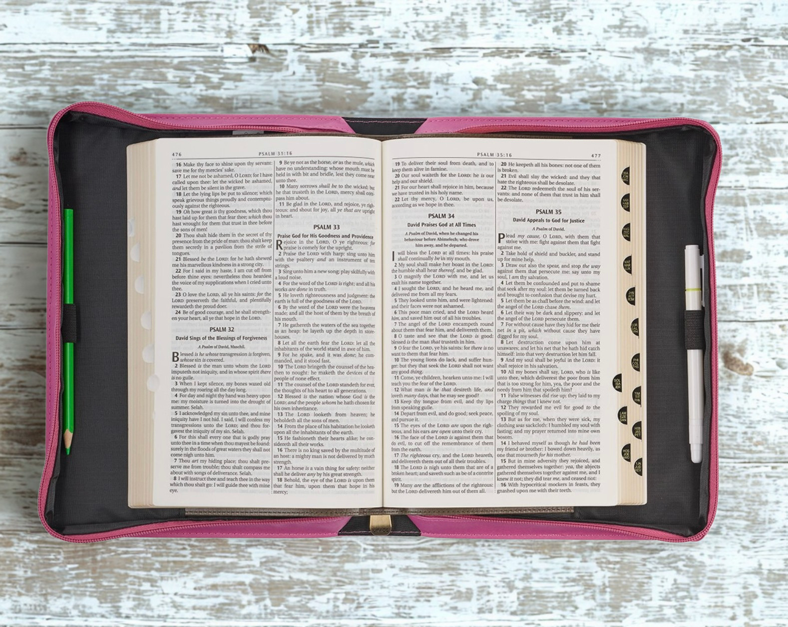 Amazing Grace Bible Cover Pink