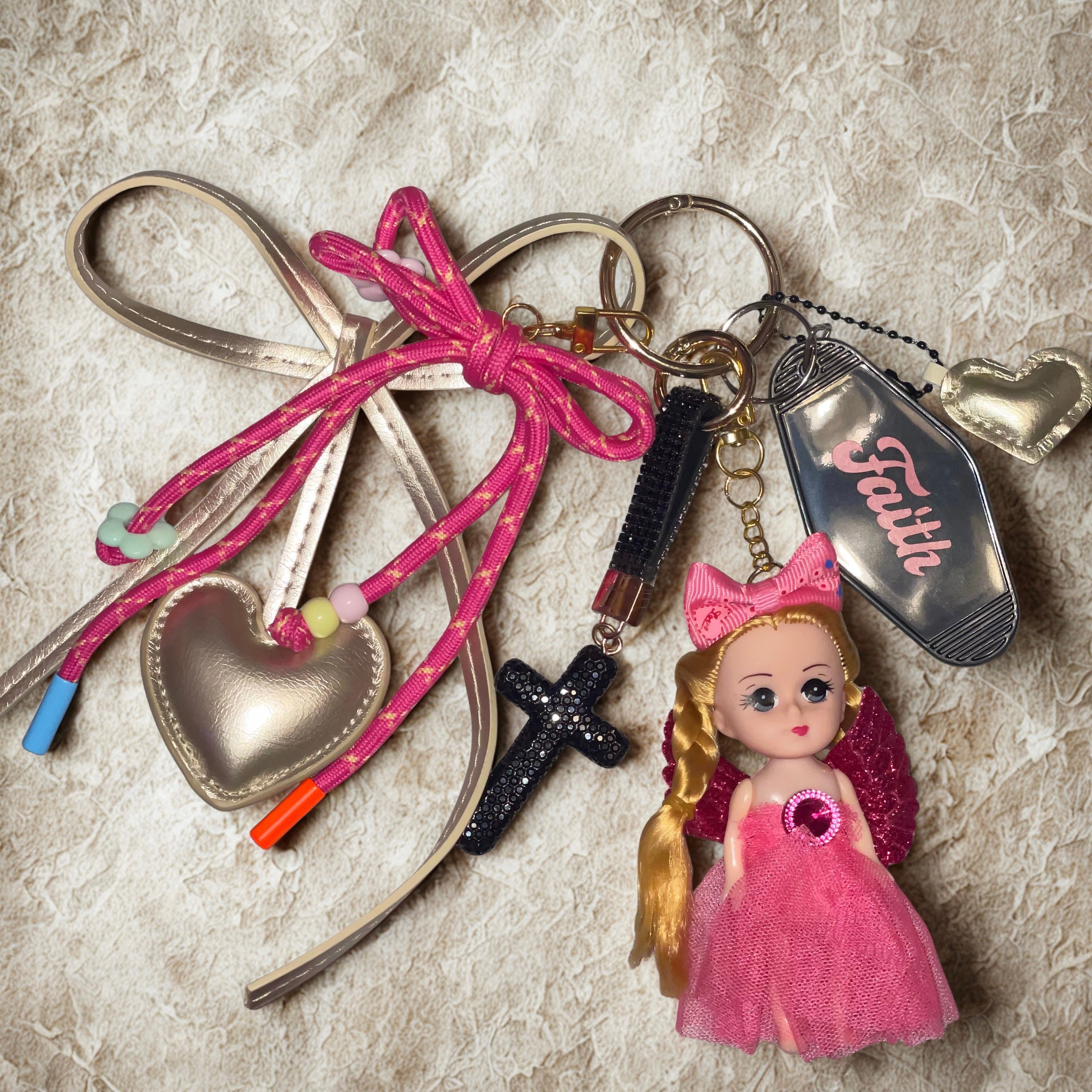 Angel Bag Charm – Faith, Hope & Love