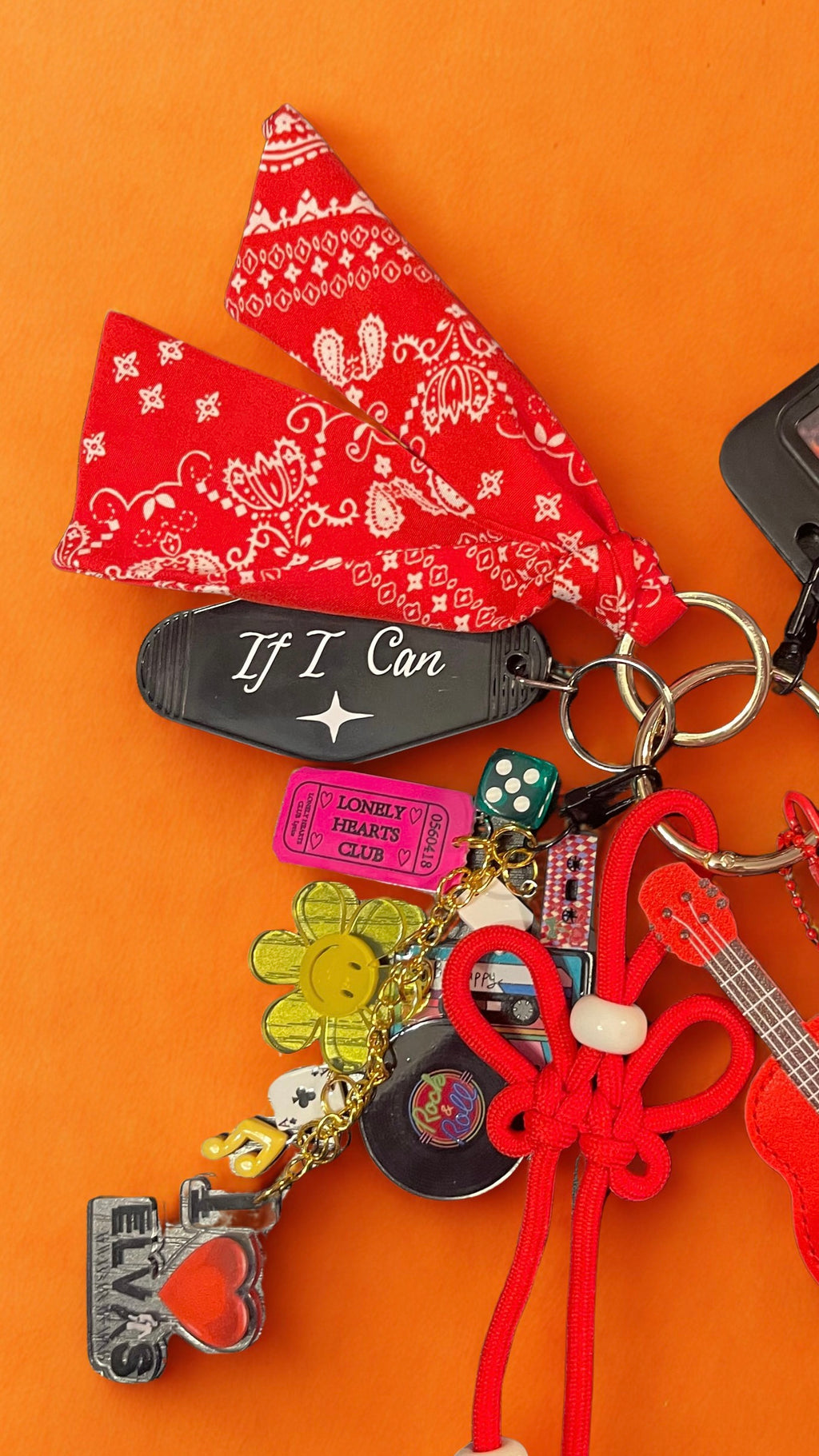 '68 Comeback Elvis Presley Handmade Bag Charm