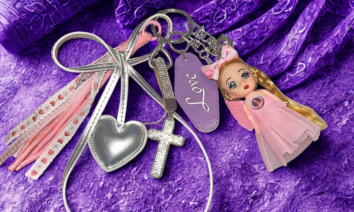 Angel Bag Charm – Faith, Hope & Love