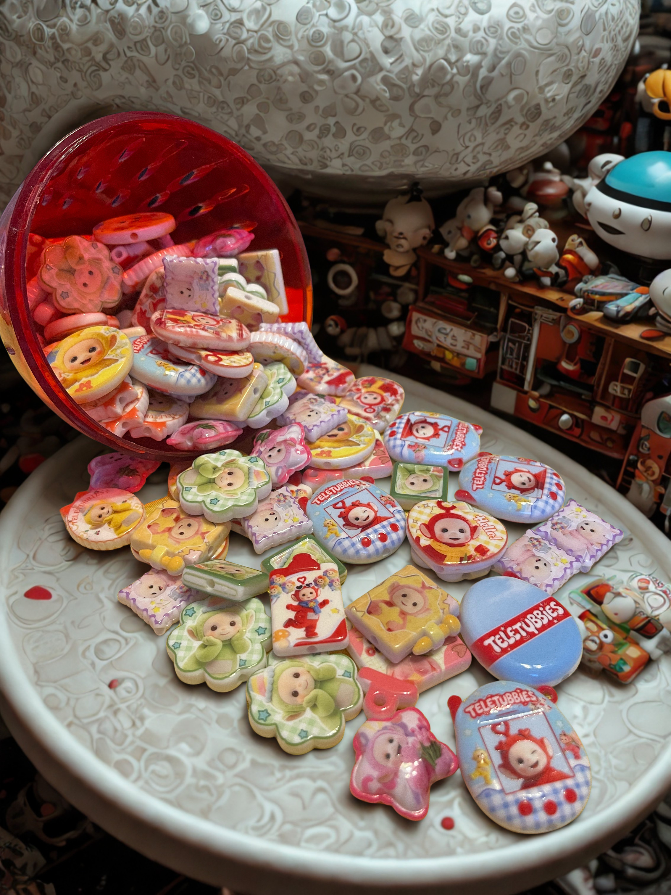 Colorful TV Friends Acrylic Beads