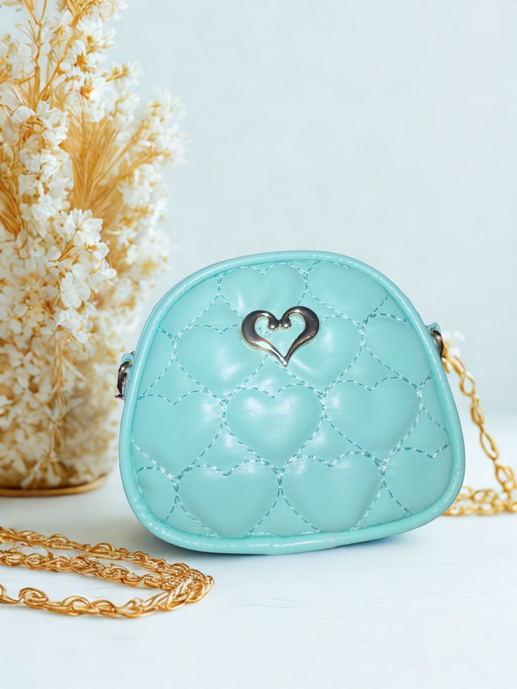 Embroidered Fashion Princess Crossbody Bag – PV Leather Mini Bag for Girls