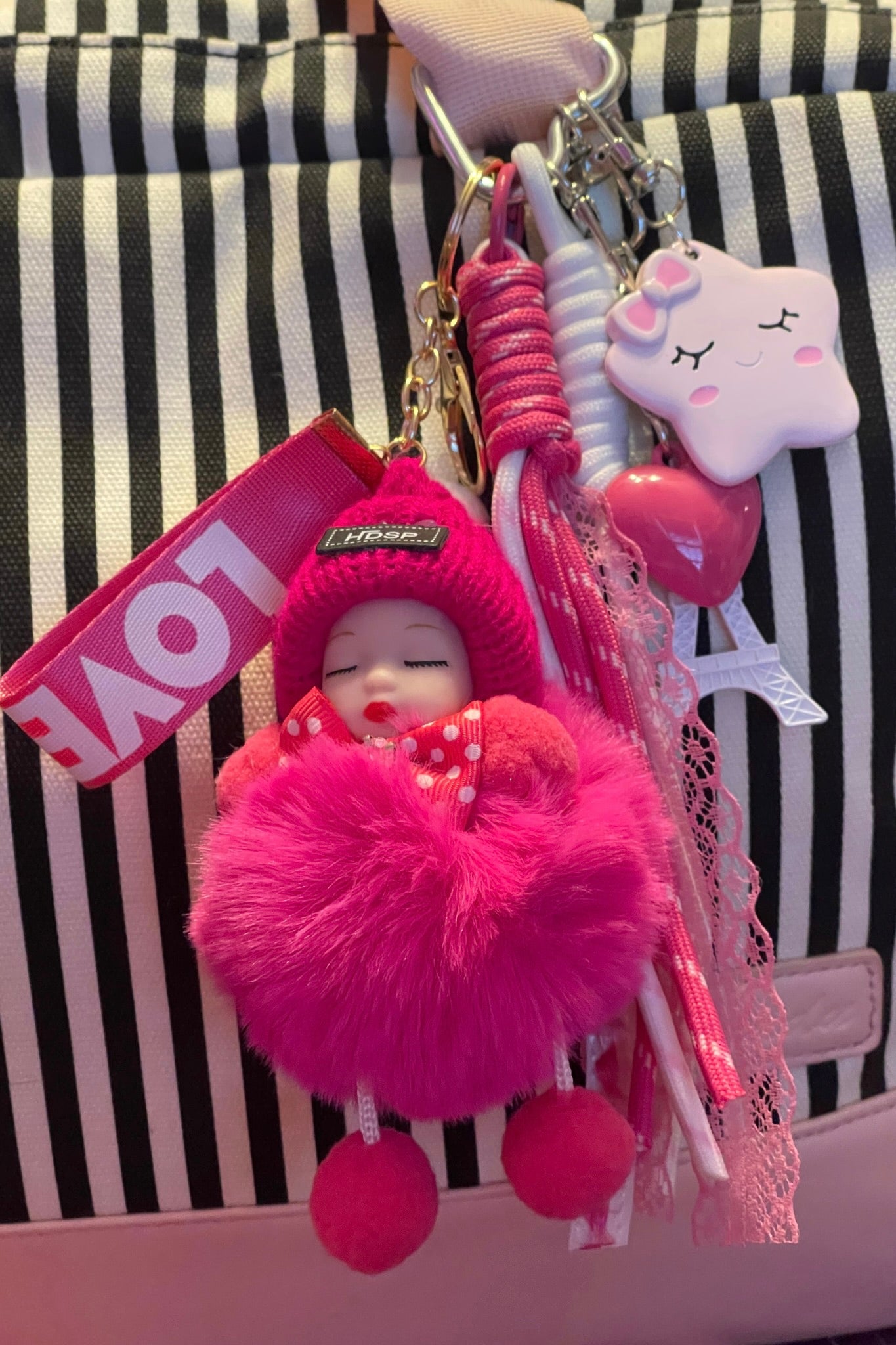Sweet Dreams Pom Pom Bag Charm — 5 Unique Styles