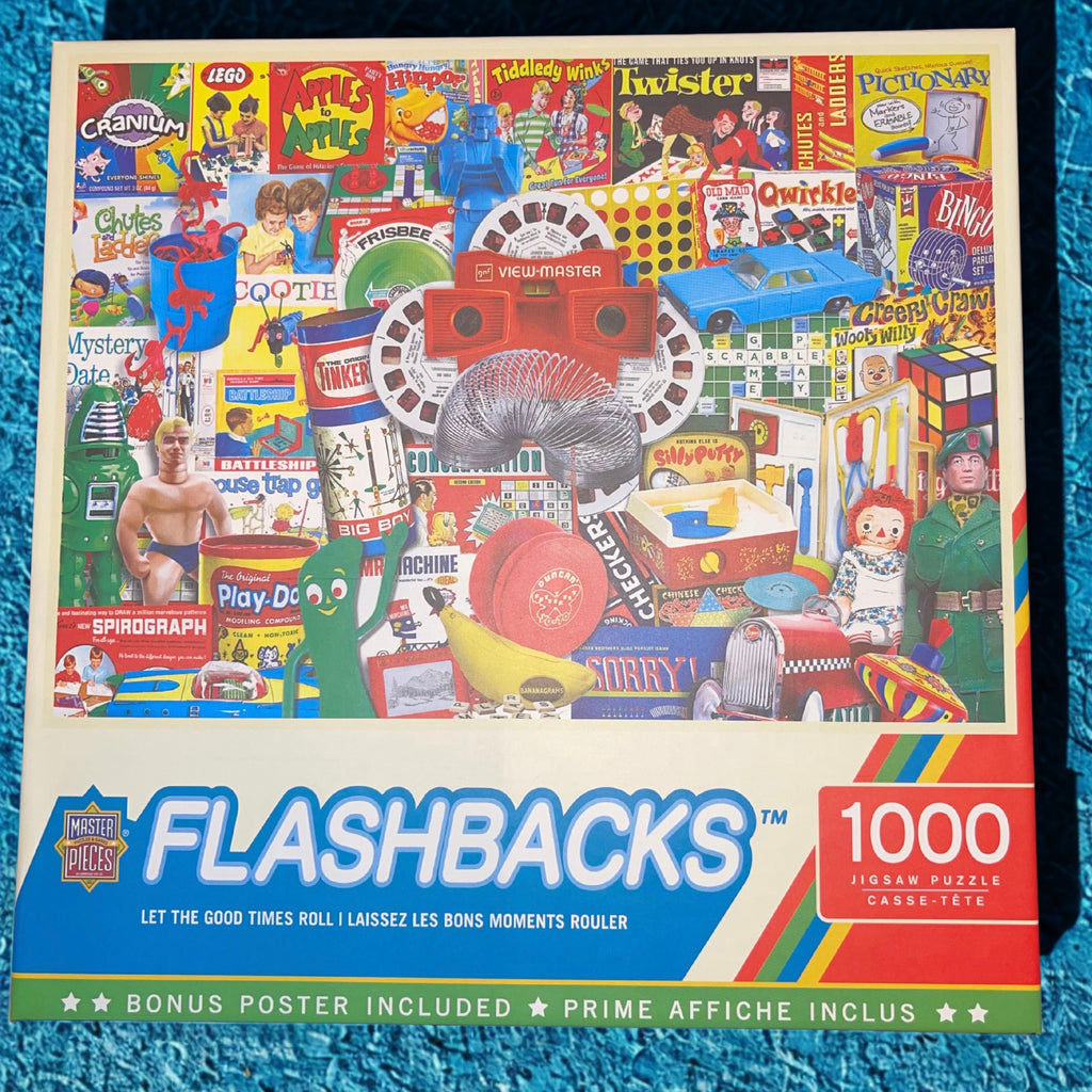 MasterPieces Flashbacks 1000-Piece Jigsaw Puzzle - Retro Classic Toys & Games